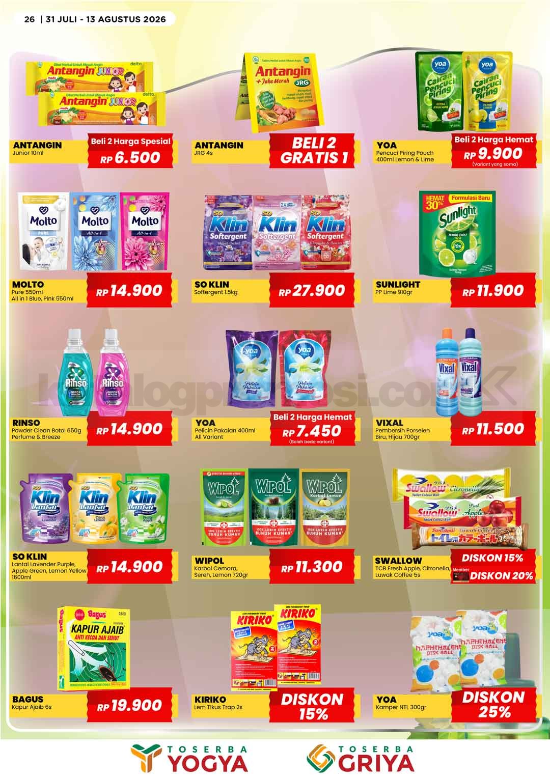 Katalog Promo Toserba Yogya Promo SERBA HEMAT 31 Juli - 13 Agustus 2026 Katalog Promo Toserba Yogya Promo SERBA HEMAT 31 Juli - 13 Agustus 2026 25