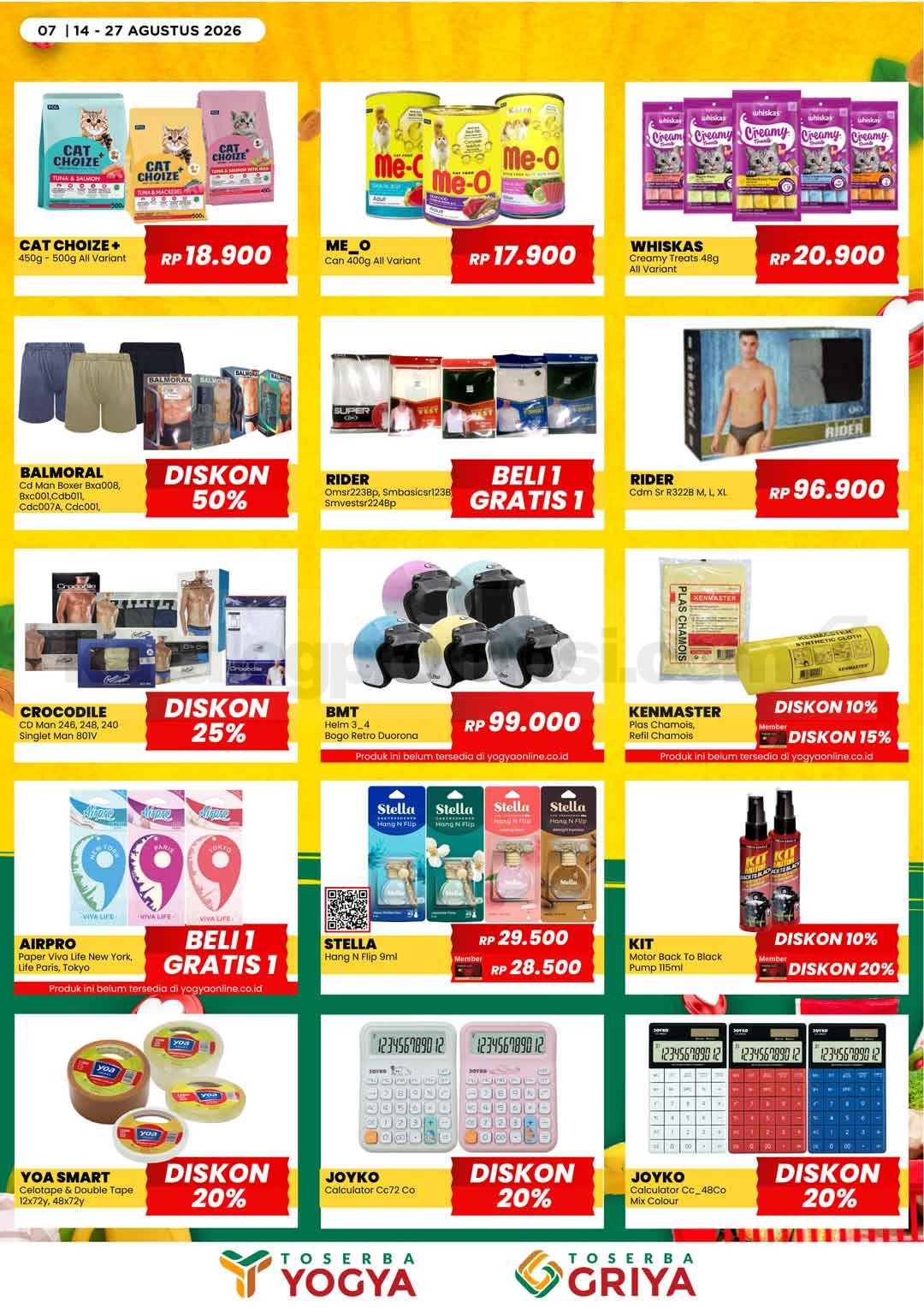 Katalog Promo Toserba Yogya Promo SERBA HEMAT 14-27 Agustus 2026