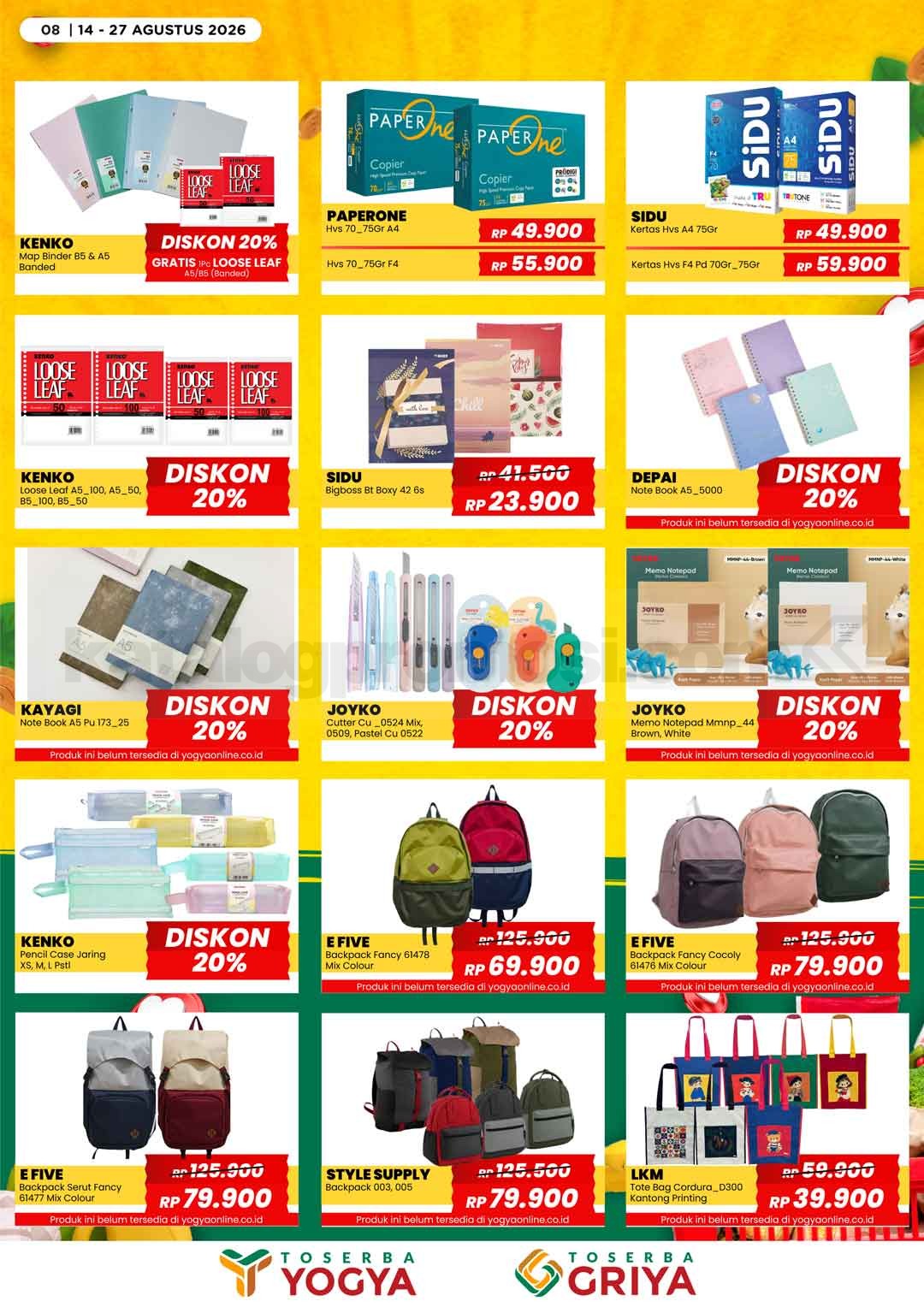 Katalog Promo Toserba Yogya Promo SERBA HEMAT 14-27 Agustus 2026