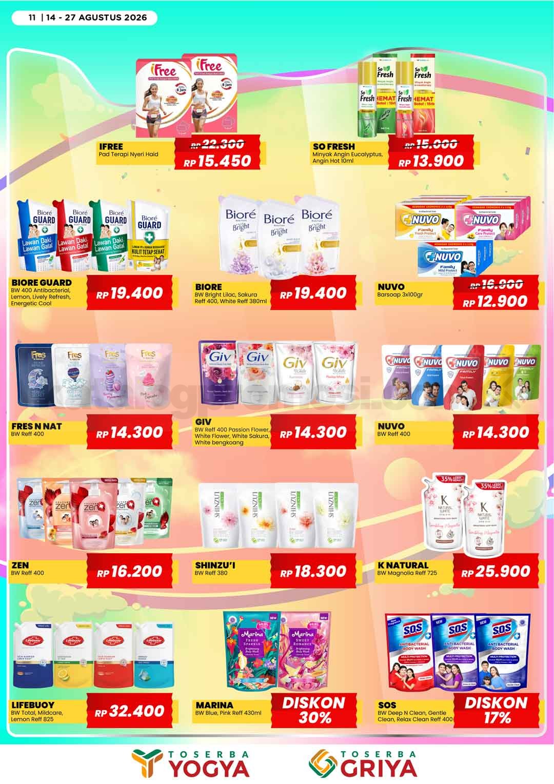 Katalog Promo Toserba Yogya Promo SERBA HEMAT 14-27 Agustus 2026
