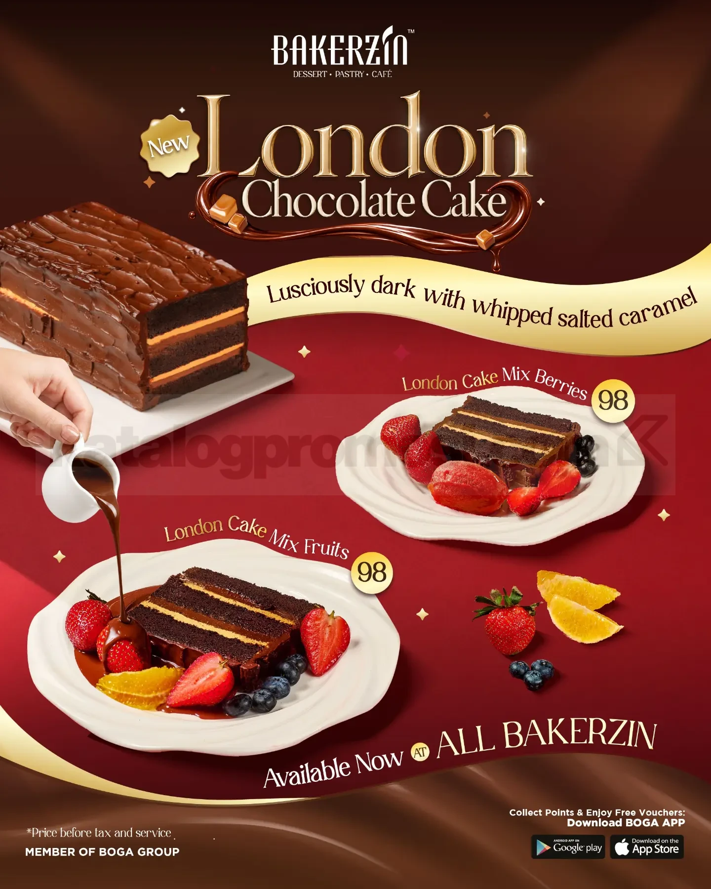 Promo Bakerzin NEW! London Chocolate Cake Mulai Rp.98.000 Promo Bakerzin NEW! London Chocolate Cake Rp.98.000 dengan pilihan Mix Berries dan Mix Fruits