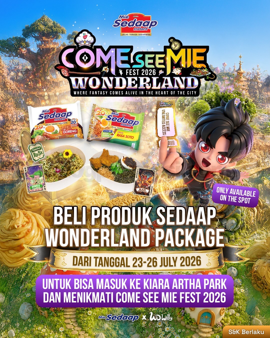 COME SEE MIE 2026 | The Ultimate World of Sedaap Wonderland COME SEE MIE 2026 The Ultimate World of Sedaap Wonderland di Jakarta dan Bandung.