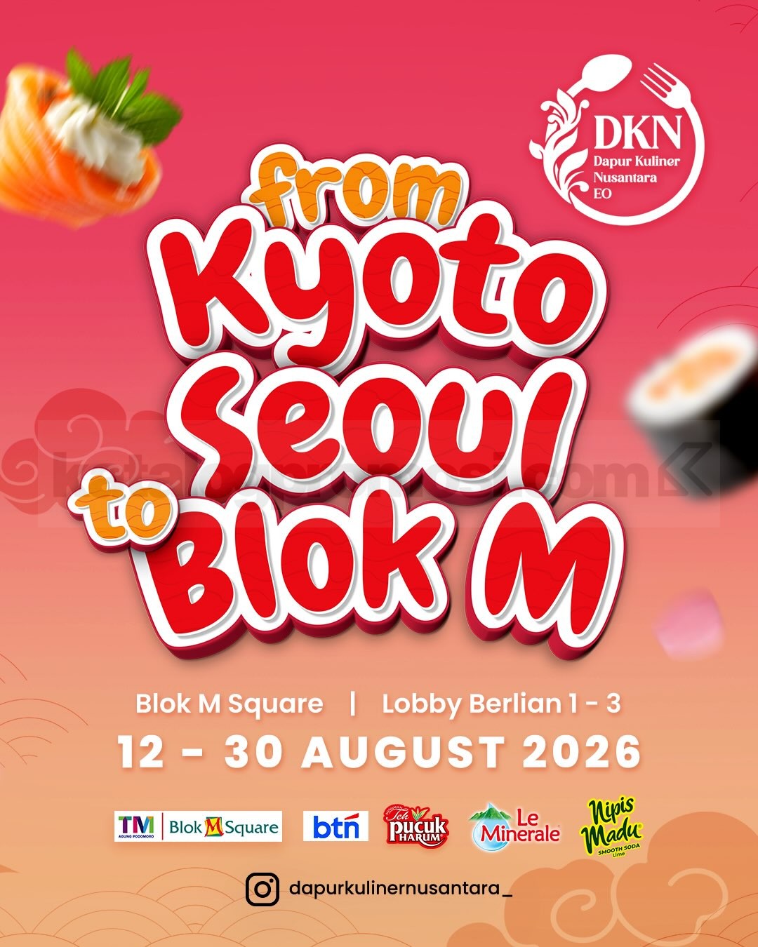 From Kyoto Seoul to Blok M di Blok M Square