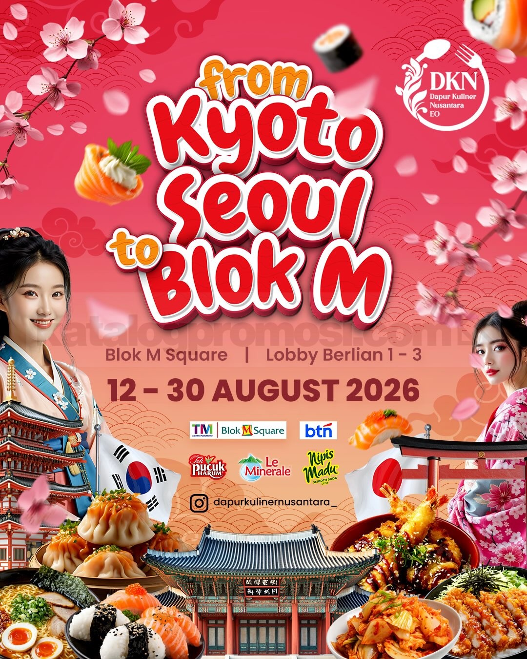 From Kyoto Seoul to Blok M di Blok M Square From Kyoto Seoul to Blok M di Blok M Square dengan pilihan kuliner Jepang dan Korea
