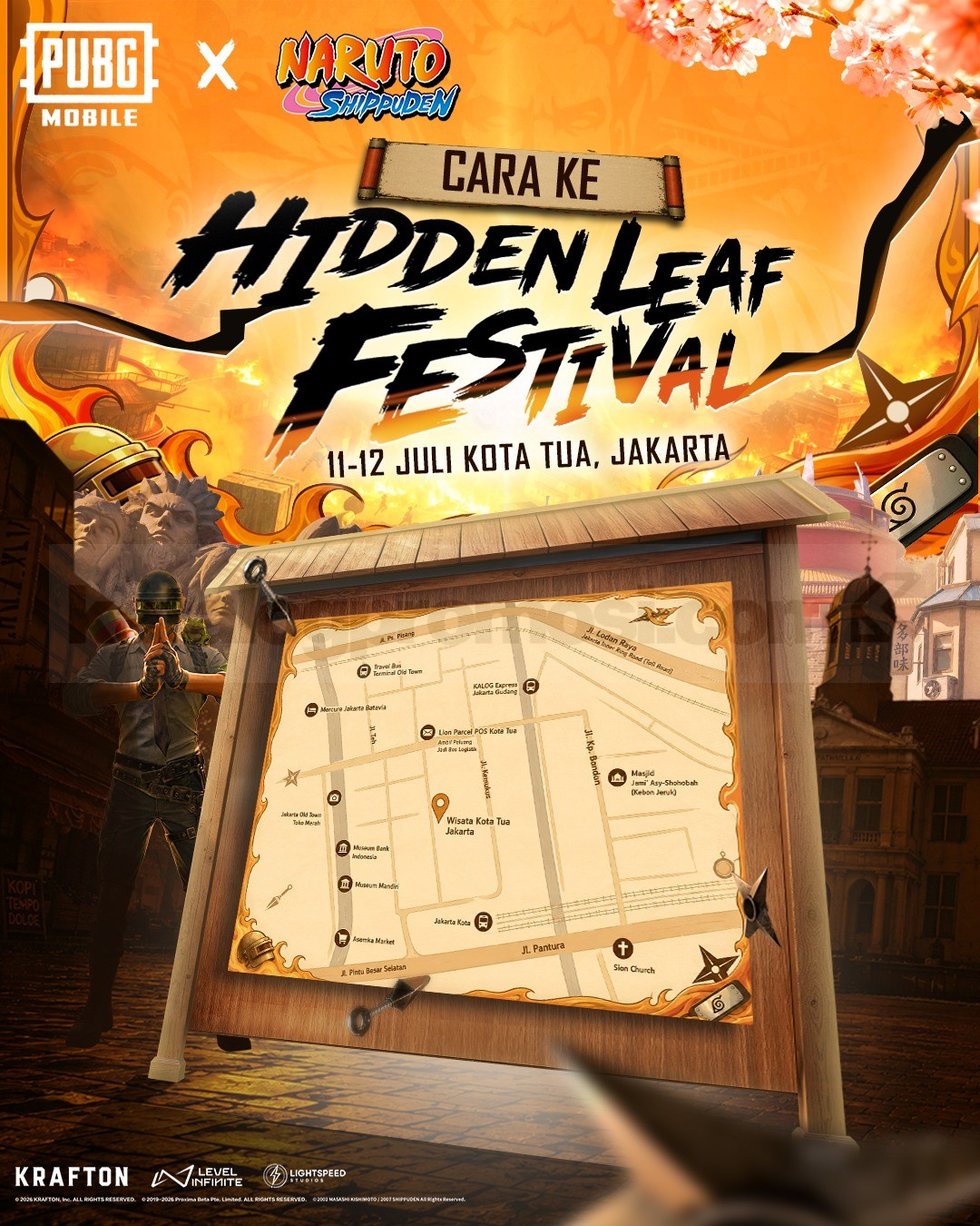 Hidden Leaf Festival PUBG MOBILE x Naruto Shippuden di Kota Tua Jakarta Hidden Leaf Festival PUBG MOBILE x Naruto Shippuden di Kota Tua Jakarta 8