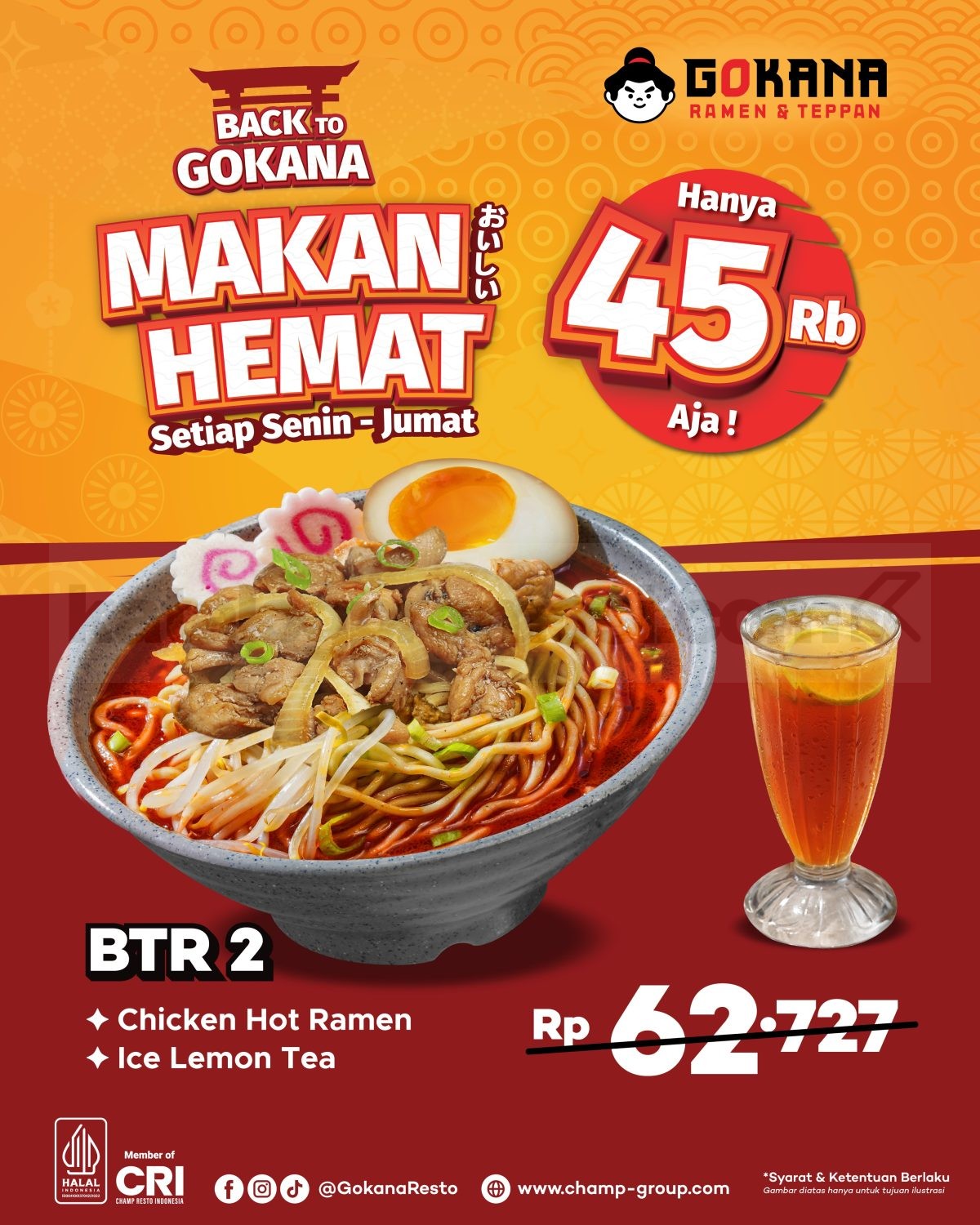 Promo Gokana Back to Routine Makan Hemat Mulai Rp. 45.000 Promo Gokana Back to Routine Makan Hemat Mulai Rp. 45.000 1
