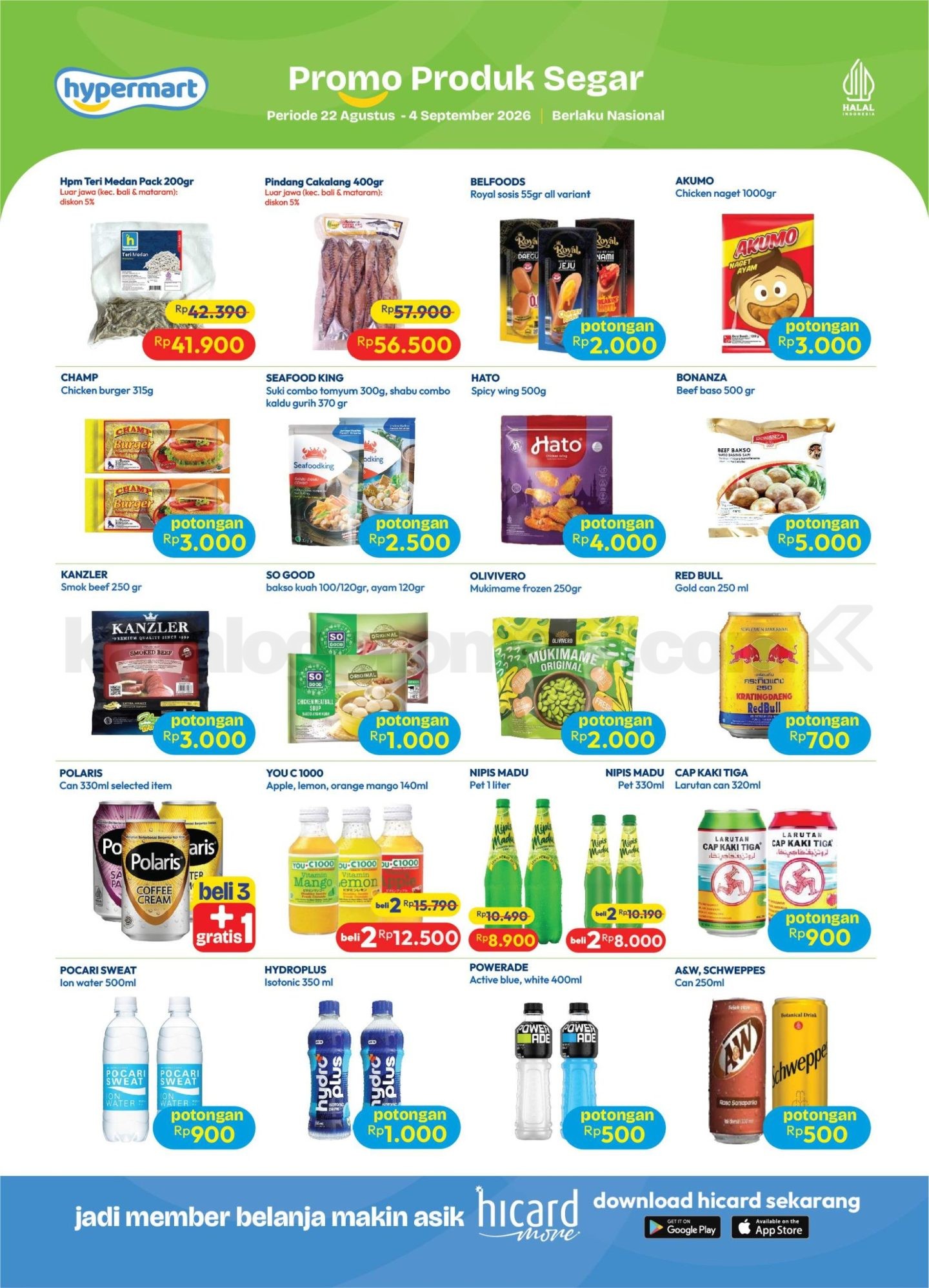 Katalog Promo Hypermart Terbaru 22 Agustus - 04 September 2026