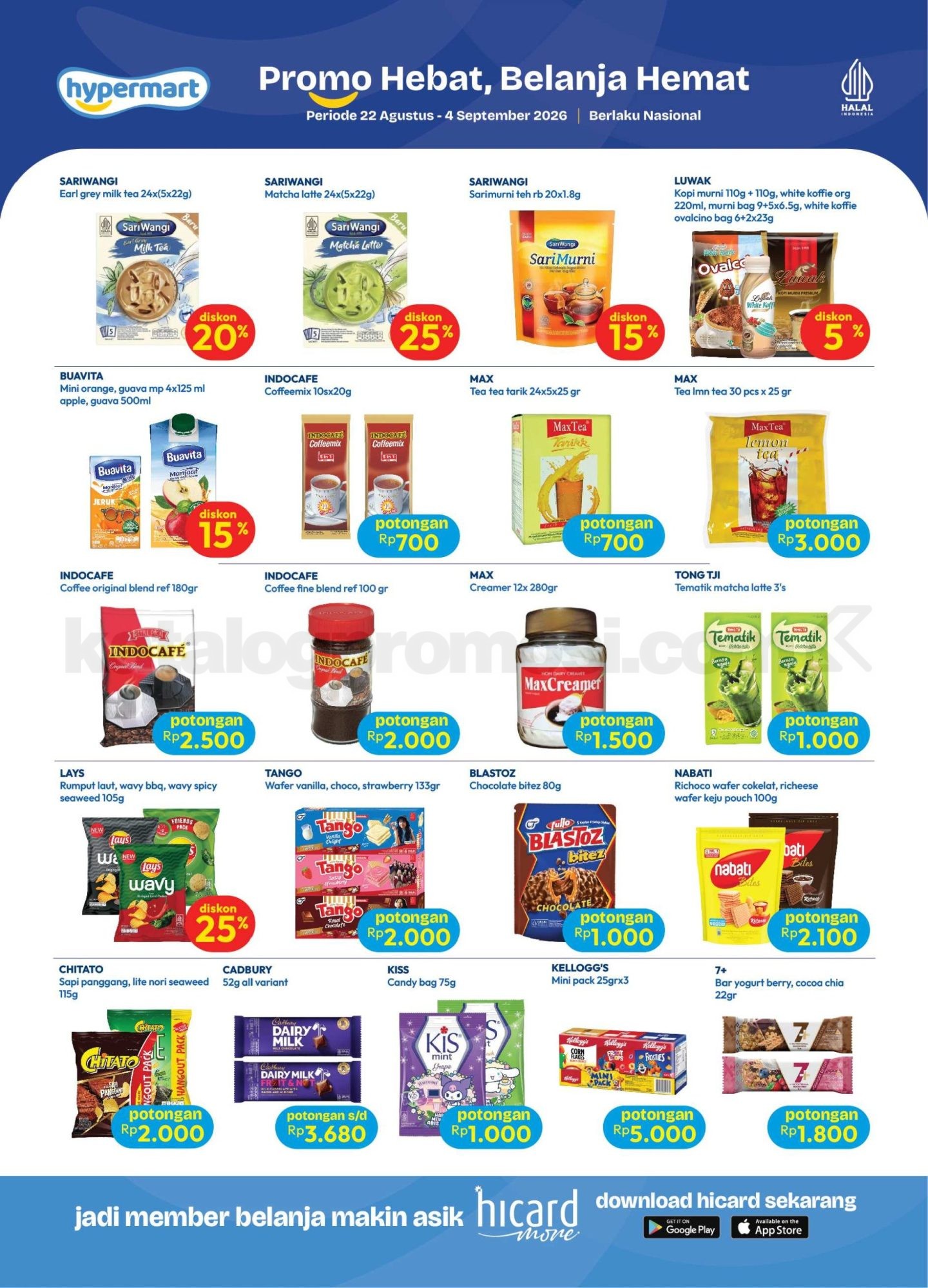 Katalog Promo Hypermart Terbaru 22 Agustus - 04 September 2026