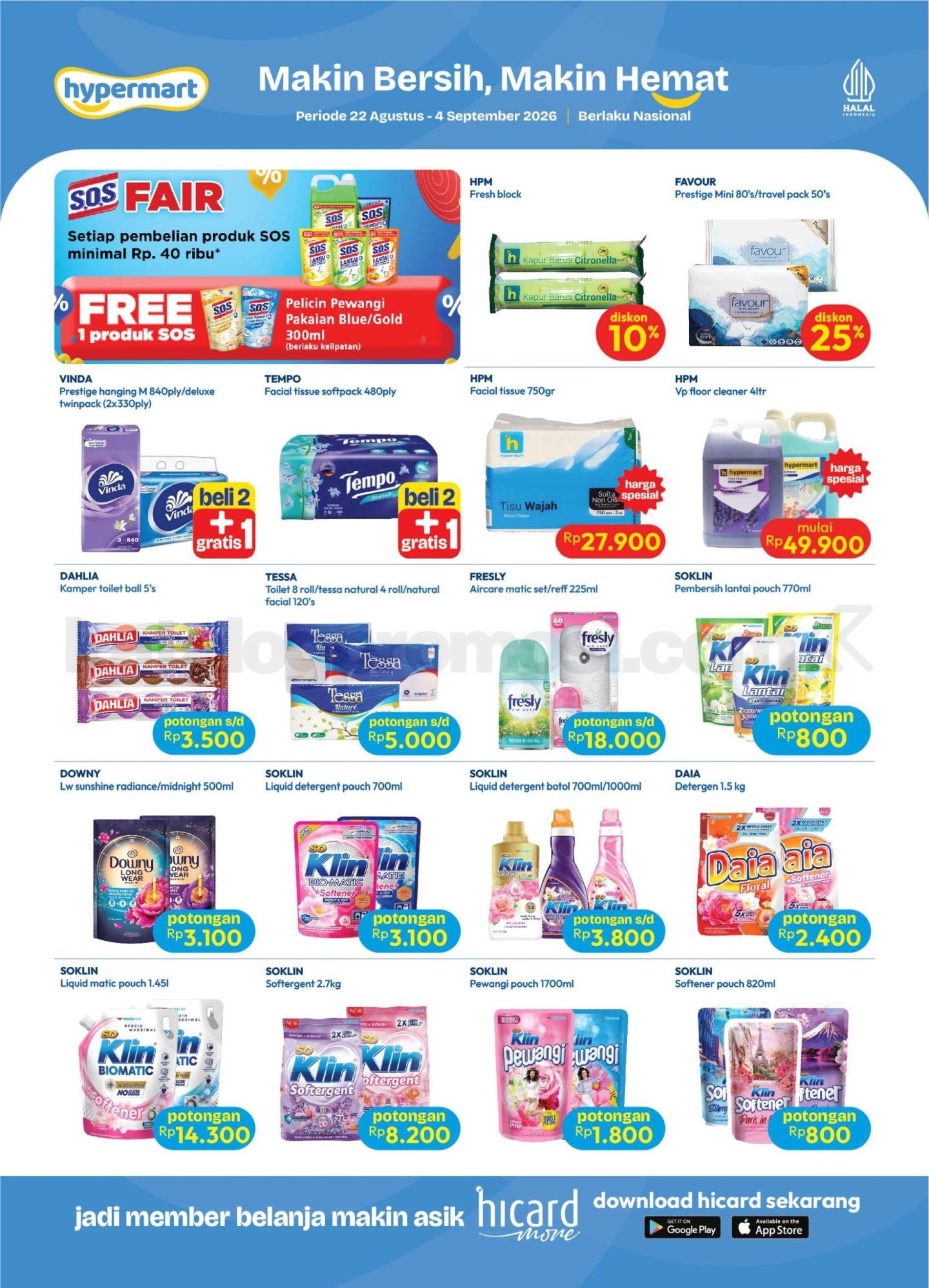 Katalog Promo Hypermart Terbaru 22 Agustus - 04 September 2026