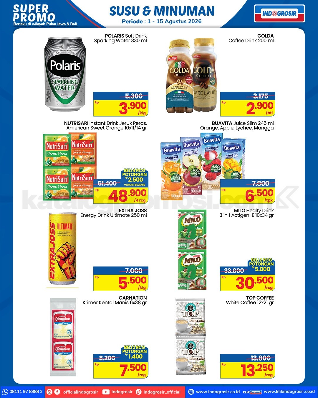 KATALOG PROMO INDOGROSIR HARI INI 01-15 Agustus 2026