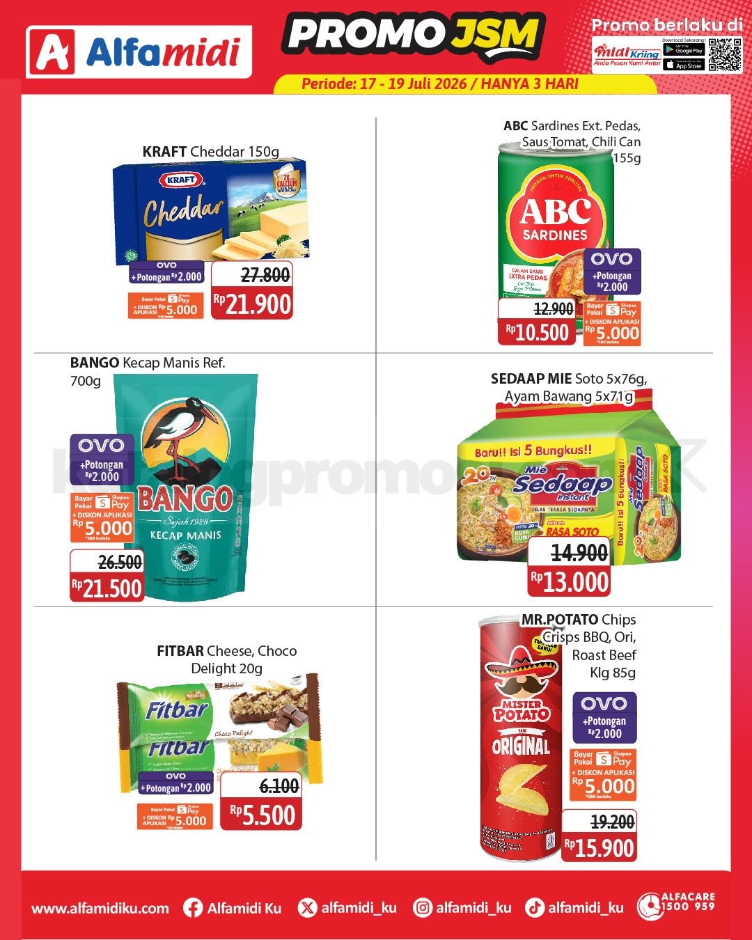 Promo JSM ALFAMIDI MINGGU INI 17-19 Juli 2026