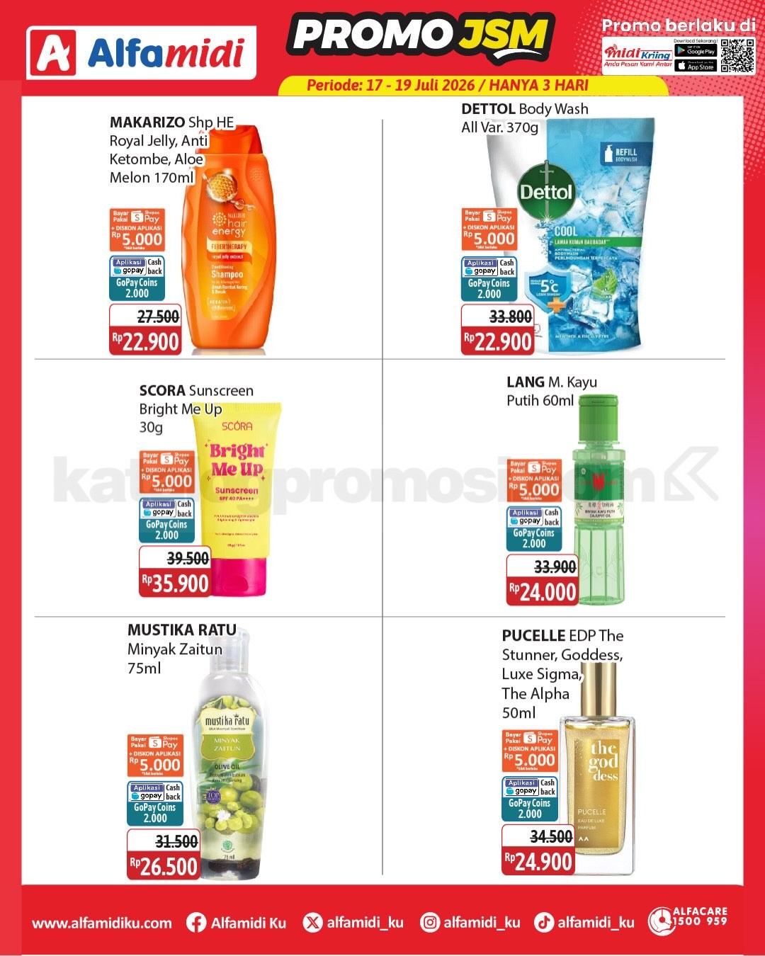 Promo JSM ALFAMIDI MINGGU INI 17-19 Juli 2026