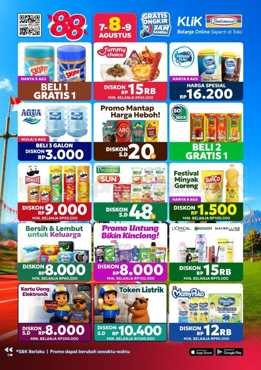 Promo Klik Indomaret 8.8 Double Date Beli 1 Gratis 1 Promo Klik Indomaret 8.8 Double Date Beli 1 Gratis 1 6