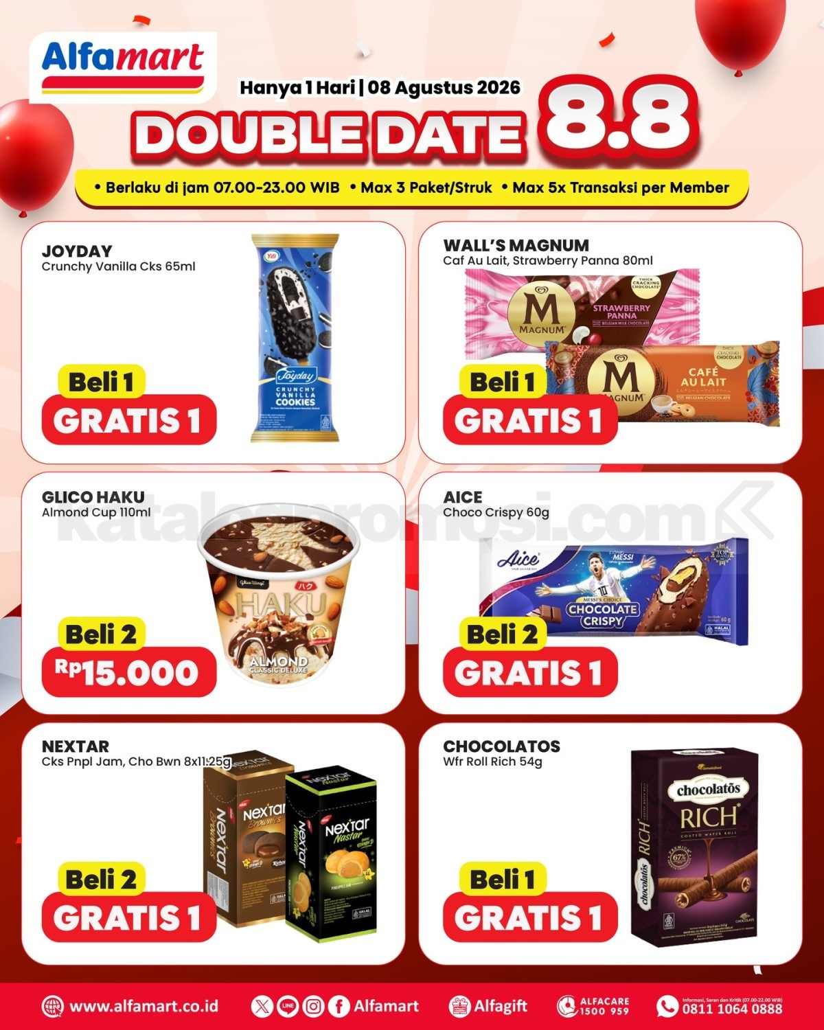 Promo Alfamart 8.8 Double Date Sale Beli 1 Gratis 1 Promo Alfamart 8.8 Double Date Sale Beli 1 Gratis 1