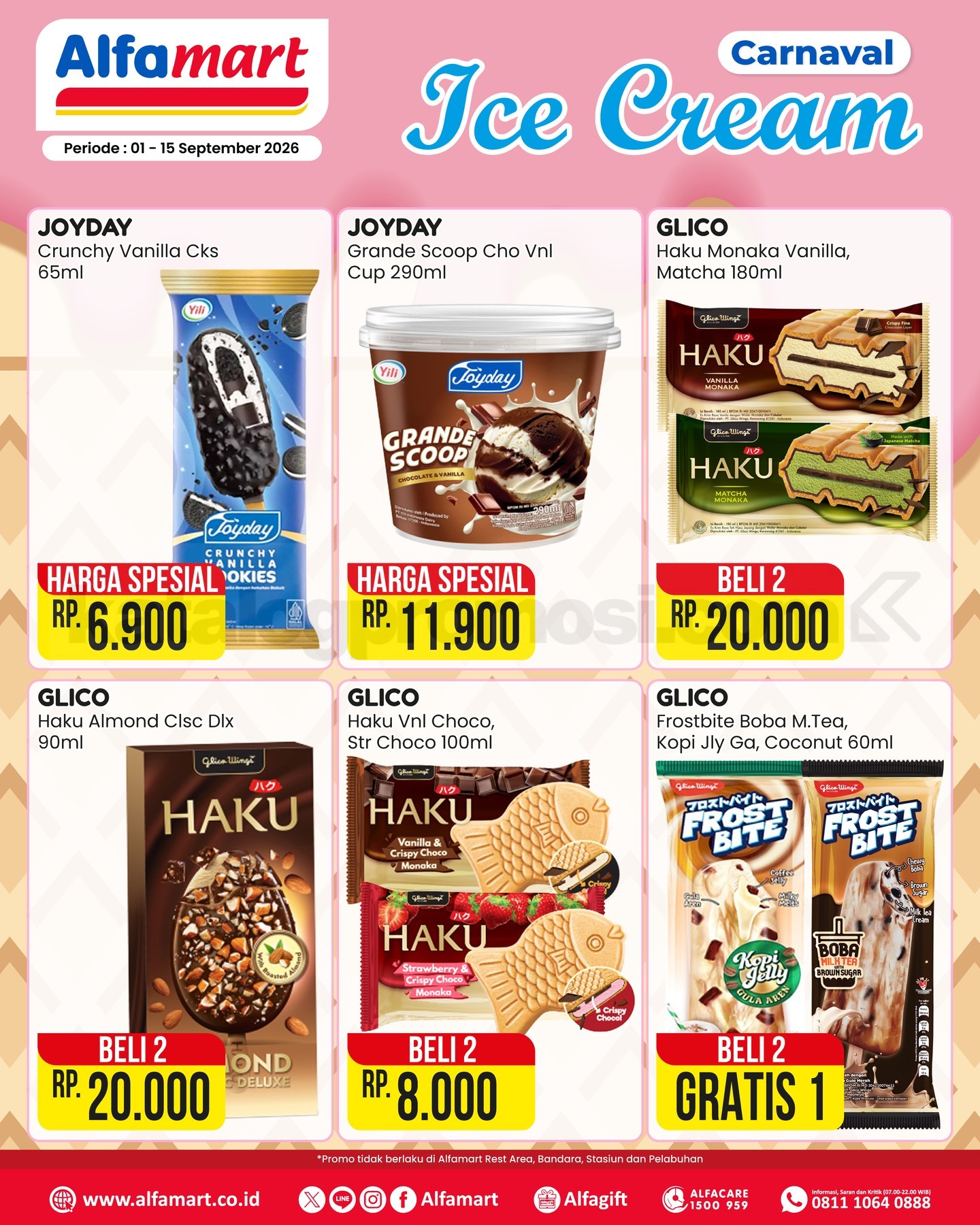Promo Alfamart Carnaval Ice Cream 01-15 September 2026