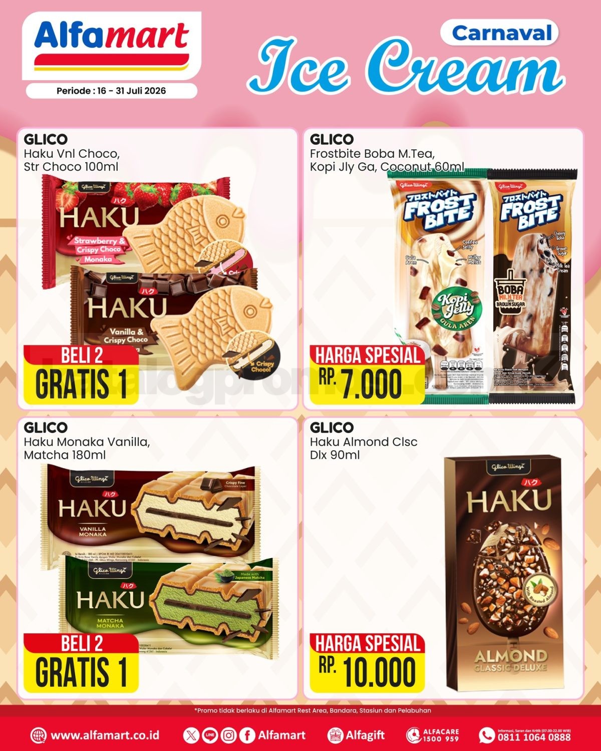 Promo Alfamart Carnaval Ice Cream 16-31 Juli 2026