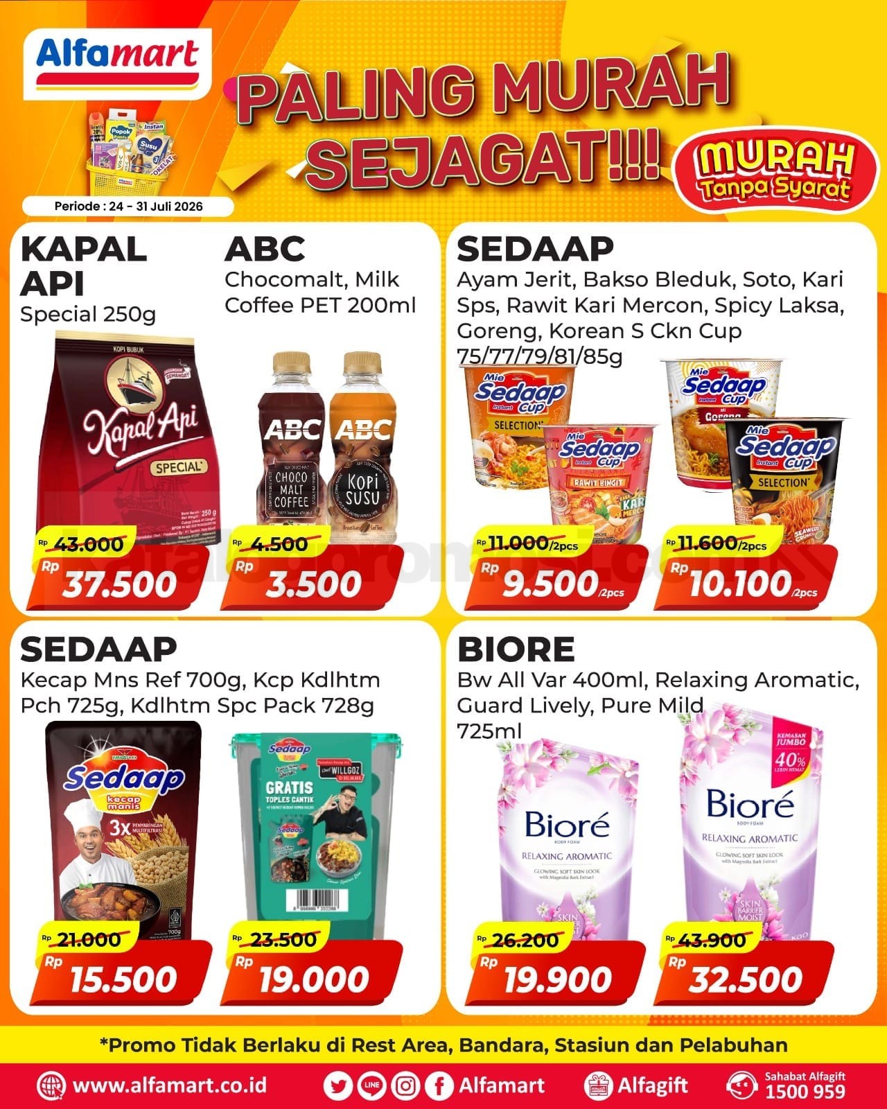 PROMO ALFAMART PALING MURAH SEJAGAT 24-31 Juli 2026 PROMO ALFAMART PALING MURAH SEJAGAT 24-31 Juli 2026 1