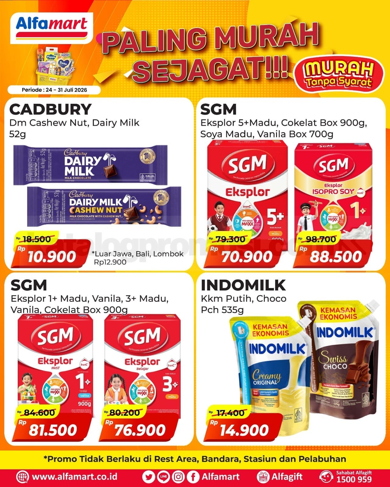 PROMO ALFAMART PALING MURAH SEJAGAT 24-31 Juli 2026 PROMO ALFAMART PALING MURAH SEJAGAT 24-31 Juli 2026 2