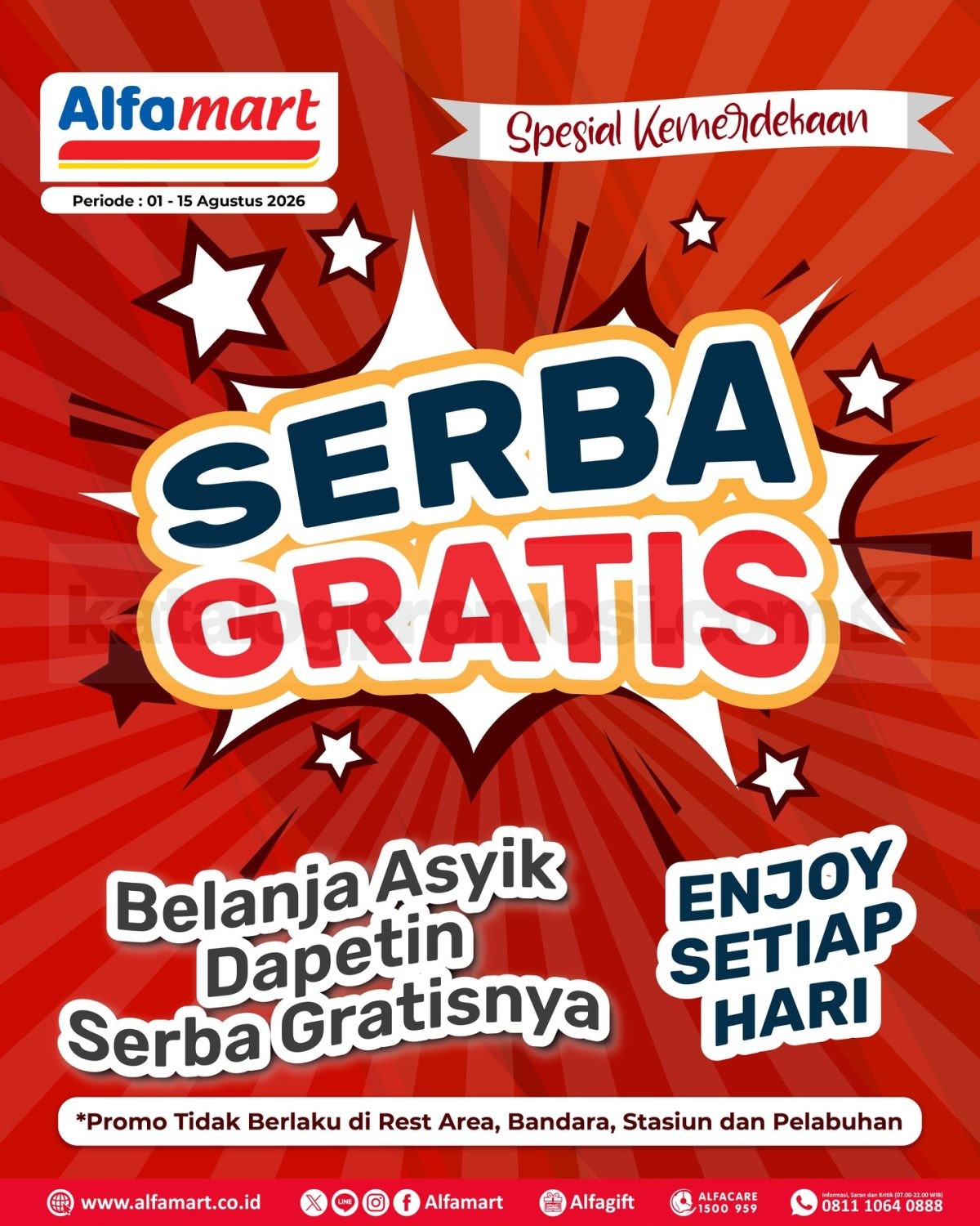 Promo Alfamart Serba Gratis 01-15 Agustus 2026 Promo Alfamart Serba Gratis 01-15 Agustus 2026