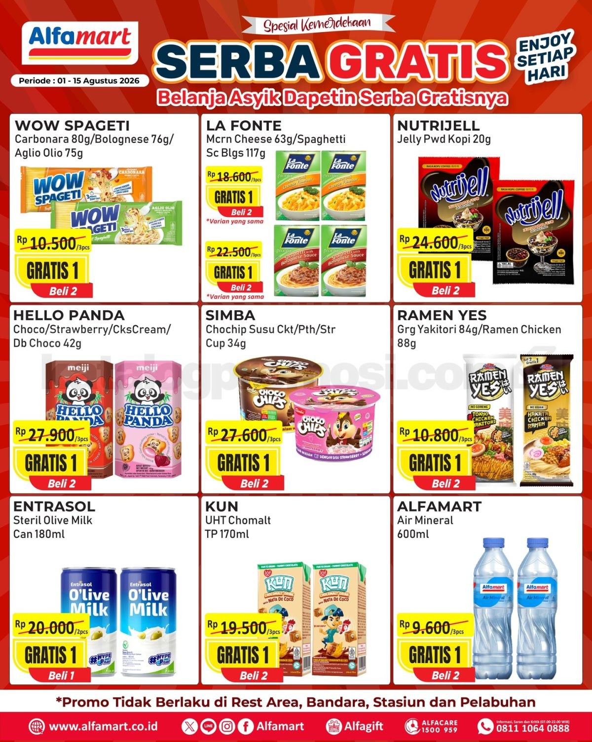Promo Alfamart Serba Gratis 01-15 Agustus 2026 Promo Alfamart Serba Gratis 01-15 Agustus 2026 1
