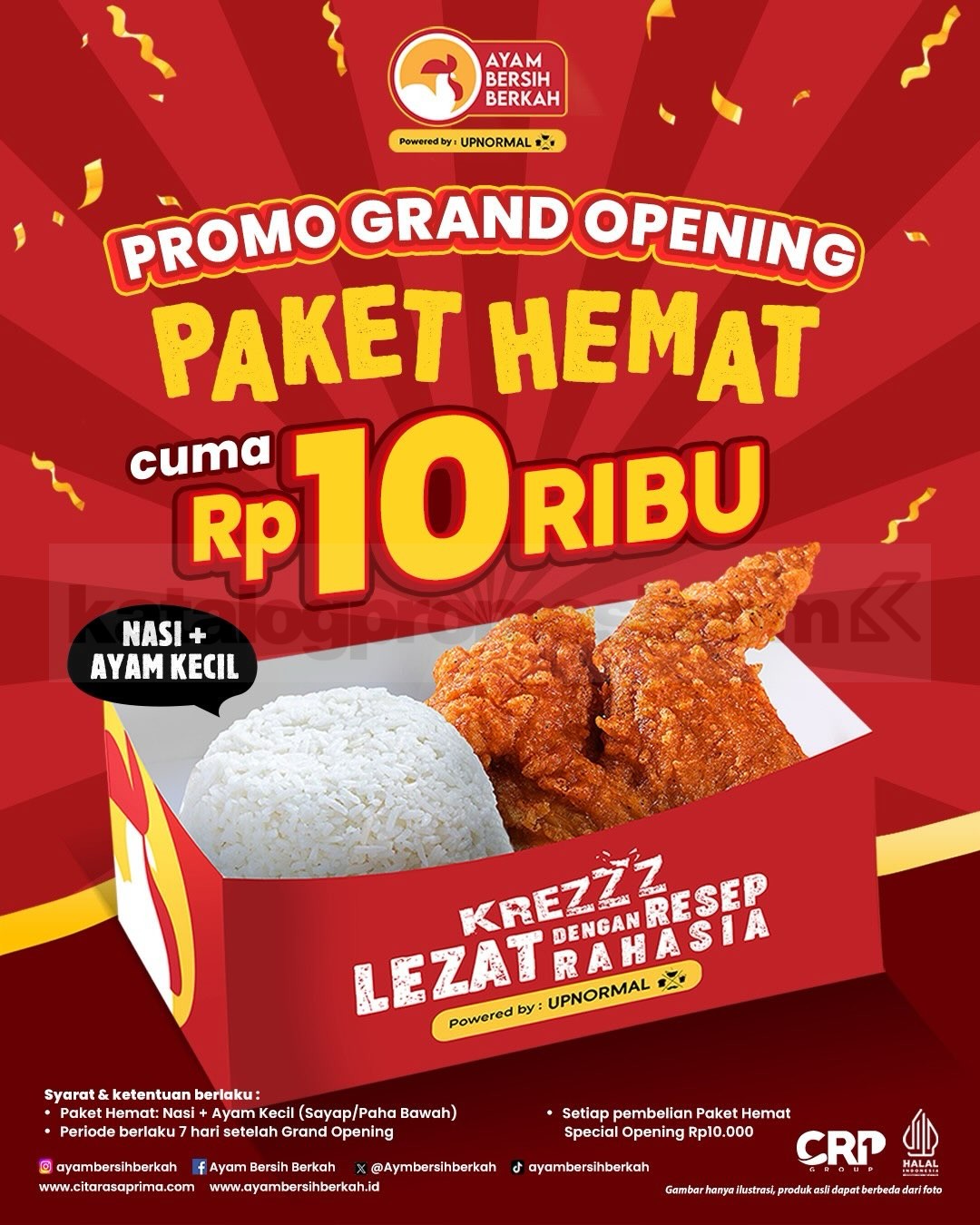Promo Ayam Bersih Berkah Grand Opening Buy 1 Get 1