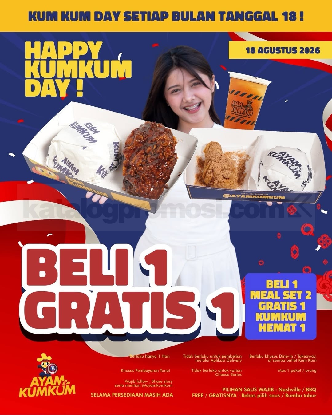 Promo Ayam Kum Kum Happy Kum Kum Day Beli 1 Gratis 1