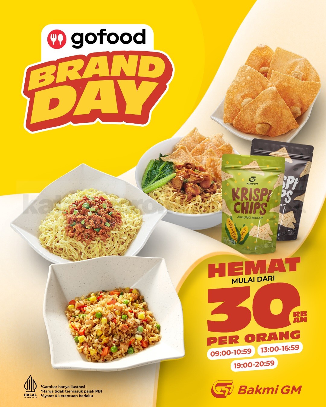 Promo Bakmi GM GoFood Brand Day Mulai Rp. 30 ribuan Promo Bakmi GM GoFood Brand Day mulai Rp. 30 ribuan dengan pilihan paket hemat melalui GoFood.