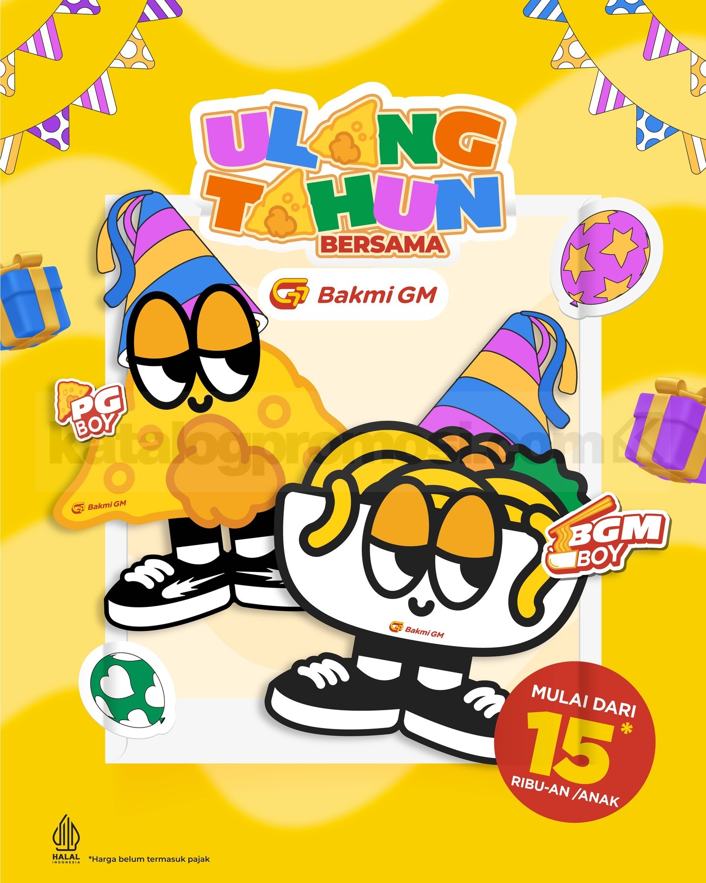 Promo Bakmi GM Paket Ulang Tahun Anak Mulai Rp15 Ribuan Promo Bakmi GM paket ulang tahun anak mulai Rp15 ribuan per pax dengan acara, games, dekorasi, dan hadiah.