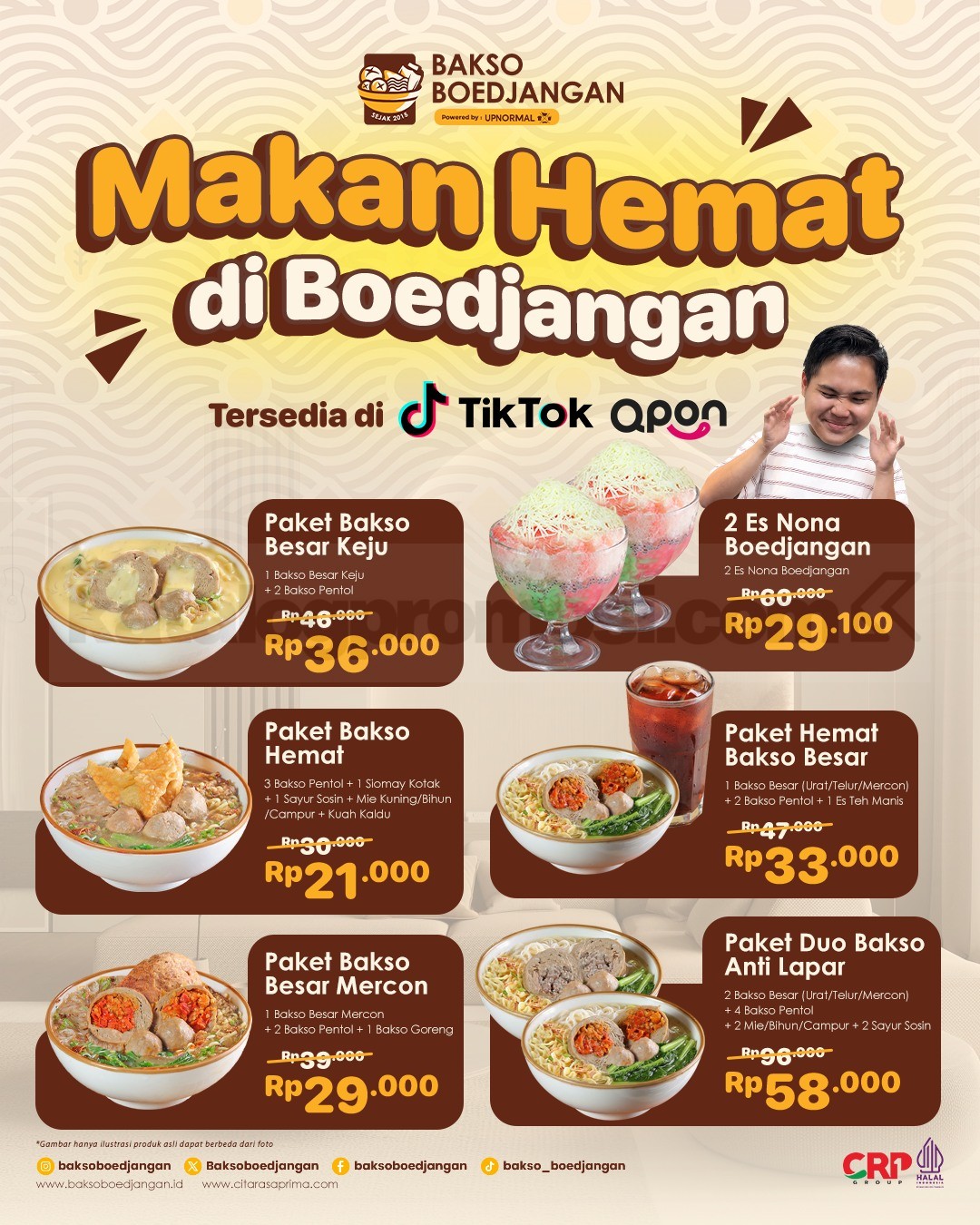 Promo Bakso Boedjangan Makan Hemat Mulai Rp21.000 Promo Bakso Boedjangan Makan Hemat Mulai Rp21.000 dengan pilihan paket bakso dan minuman
