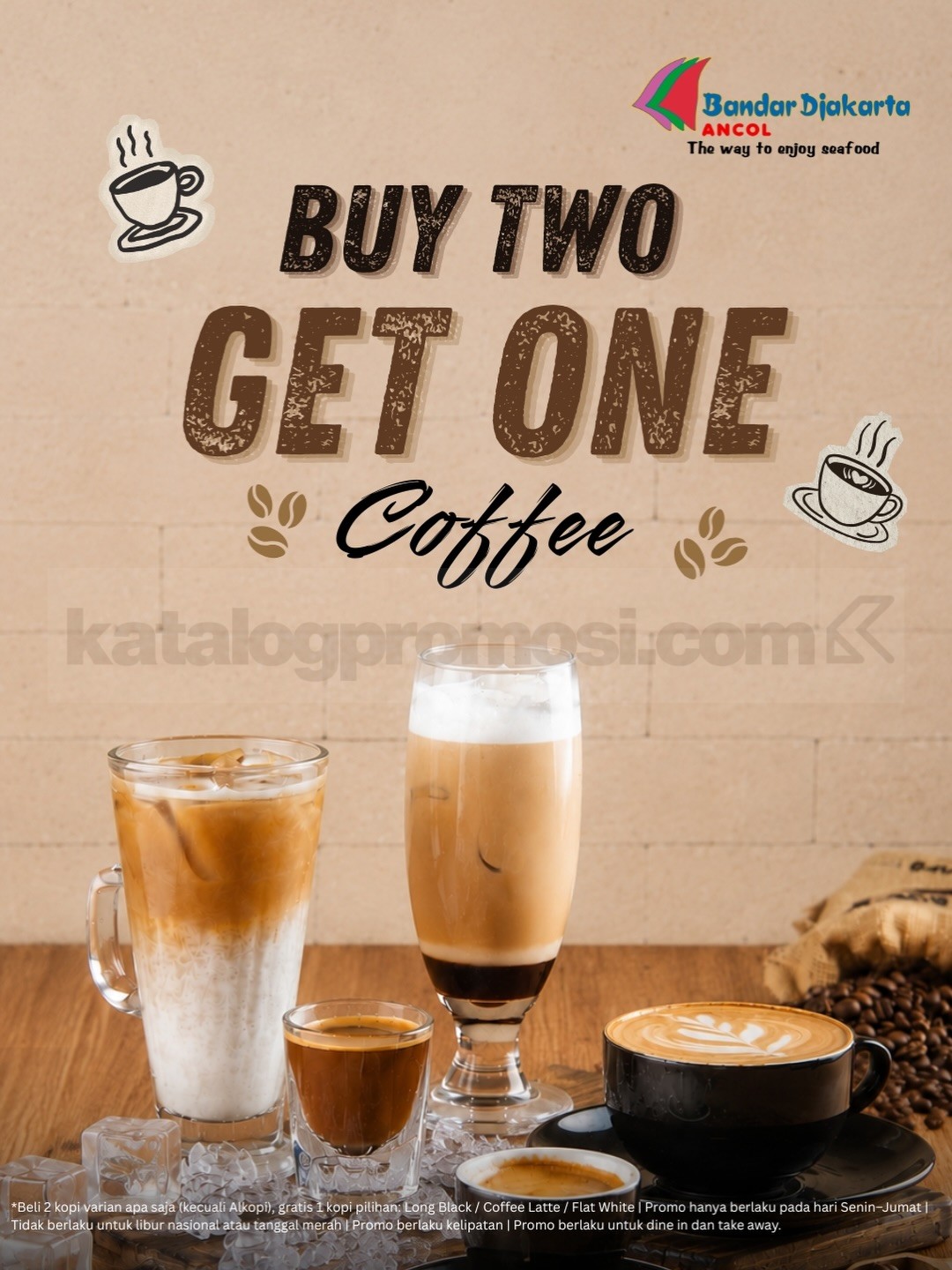 Promo Bandar Djakarta Buy Two Get One Coffee Promo Bandar Djakarta Buy Two Get One Coffee Gratis Kopi September–Desember 2026