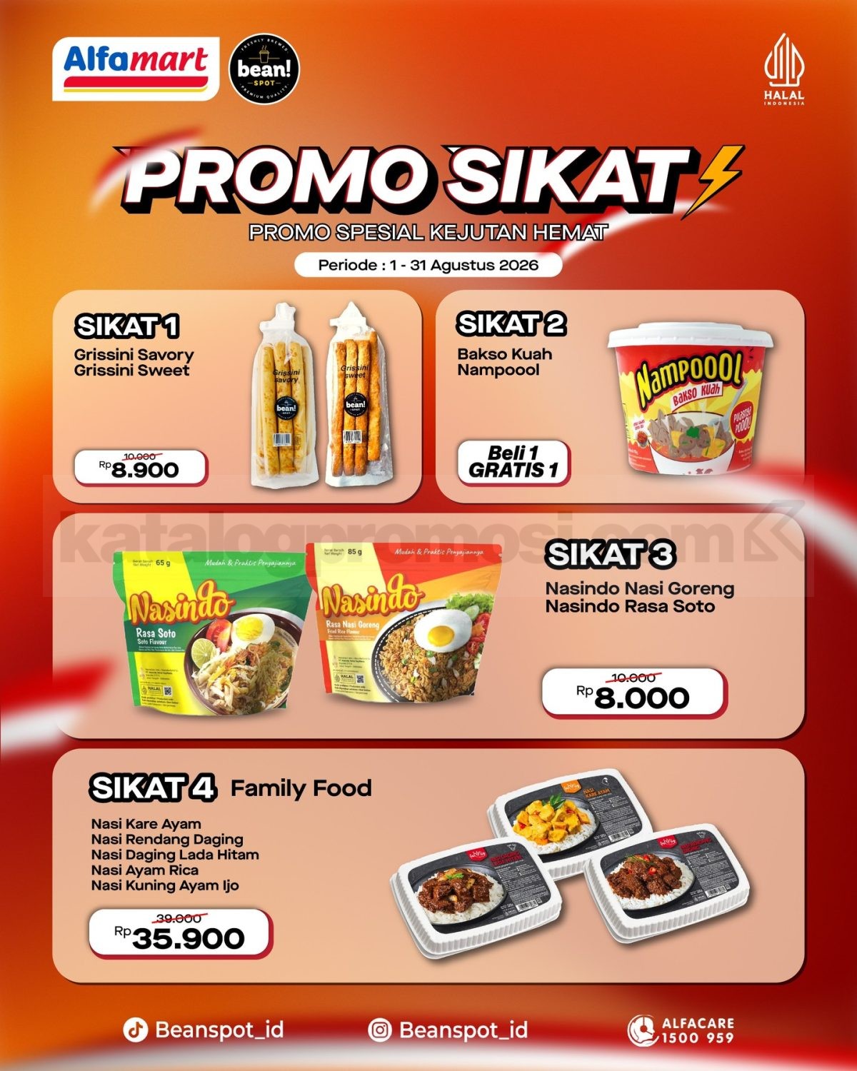 Promo BeanSpot SIKAT Hemat Jajanan dan Makanan Favorit Promo BeanSpot SIKAT Hemat Jajanan dan Makanan Favorit dengan pilihan menu dan camilan hemat di Alfamart.