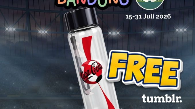 Promo Bomber Burger Nobar Squad Rp99.000 Free Tumbler Coca-Cola pada 15–31 Juli 2026.