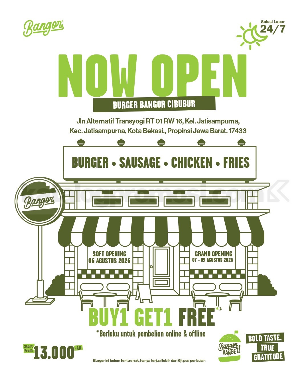 Promo Burger Bangor Grand Opening Buy 1 Get 1 Free Promo Burger Bangor Grand Opening Buy 1 Get 1 Free 1