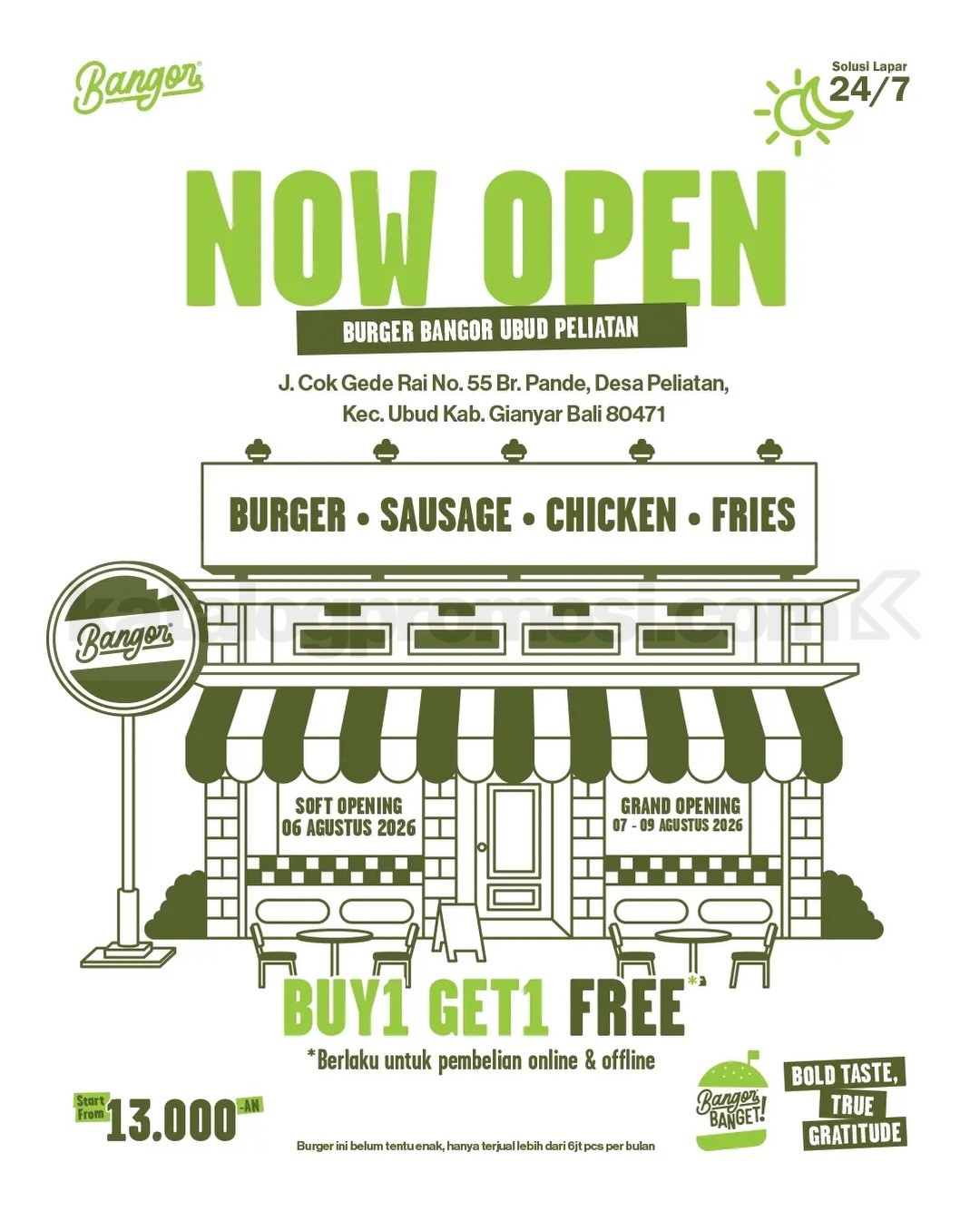 Promo Burger Bangor Grand Opening Buy 1 Get 1 Free Promo Burger Bangor Grand Opening Buy 1 Get 1 Free 3