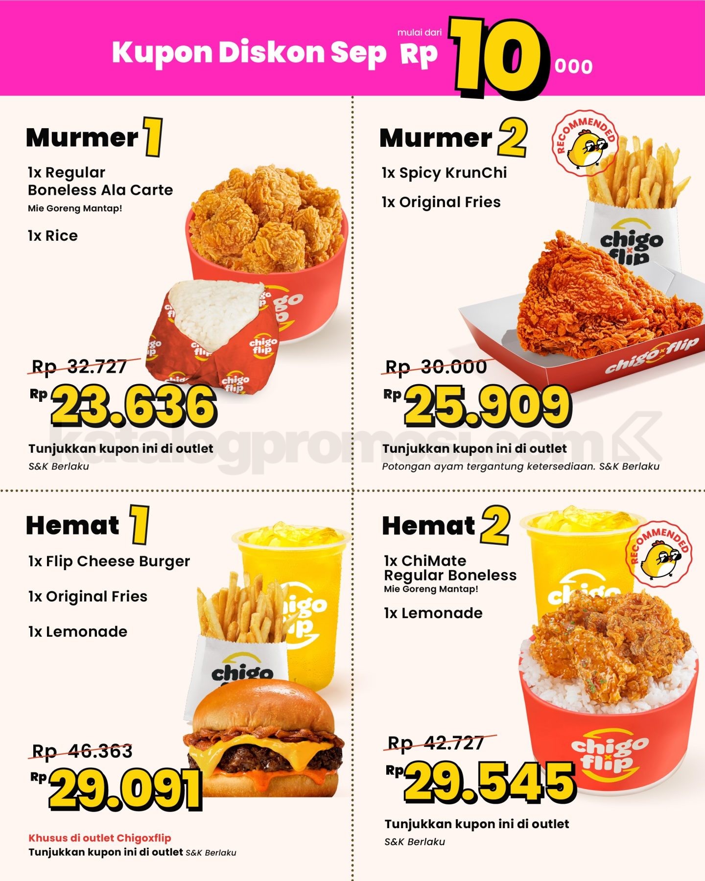 Promo Chigo x Flip Kupon September Mulai Rp10.000 Promo Chigo x Flip Kupon September Mulai Rp10.000 2
