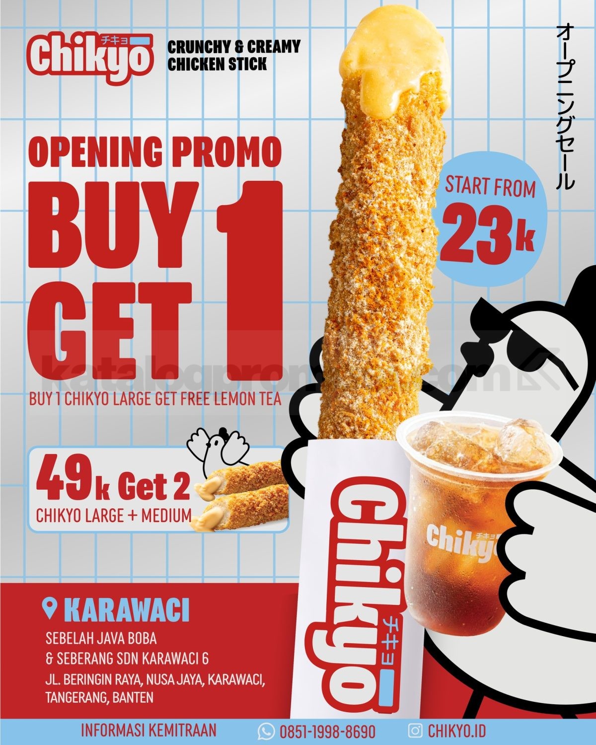 Promo Chikyo Opening Karawaci Beli 1 Gratis 1 Promo Chikyo Opening Karawaci Beli 1 Gratis 1.