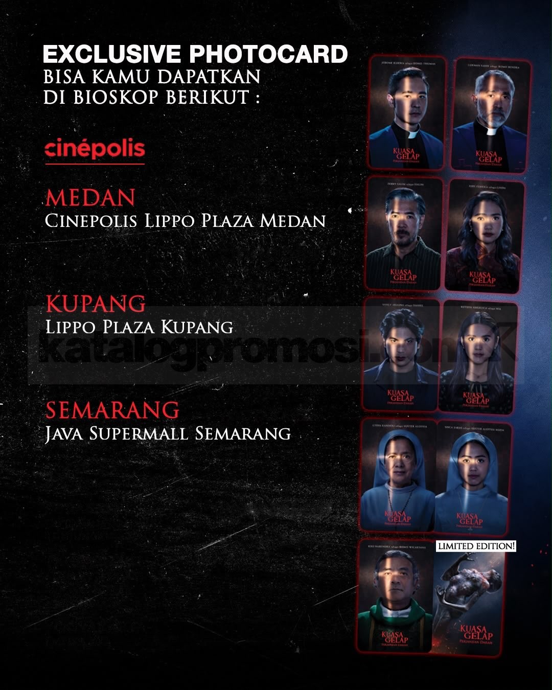 Promo Cinépolis Gratis Exclusive Photocard Kuasa Gelap Promo Cinépolis Gratis Exclusive Photocard Kuasa Gelap 1