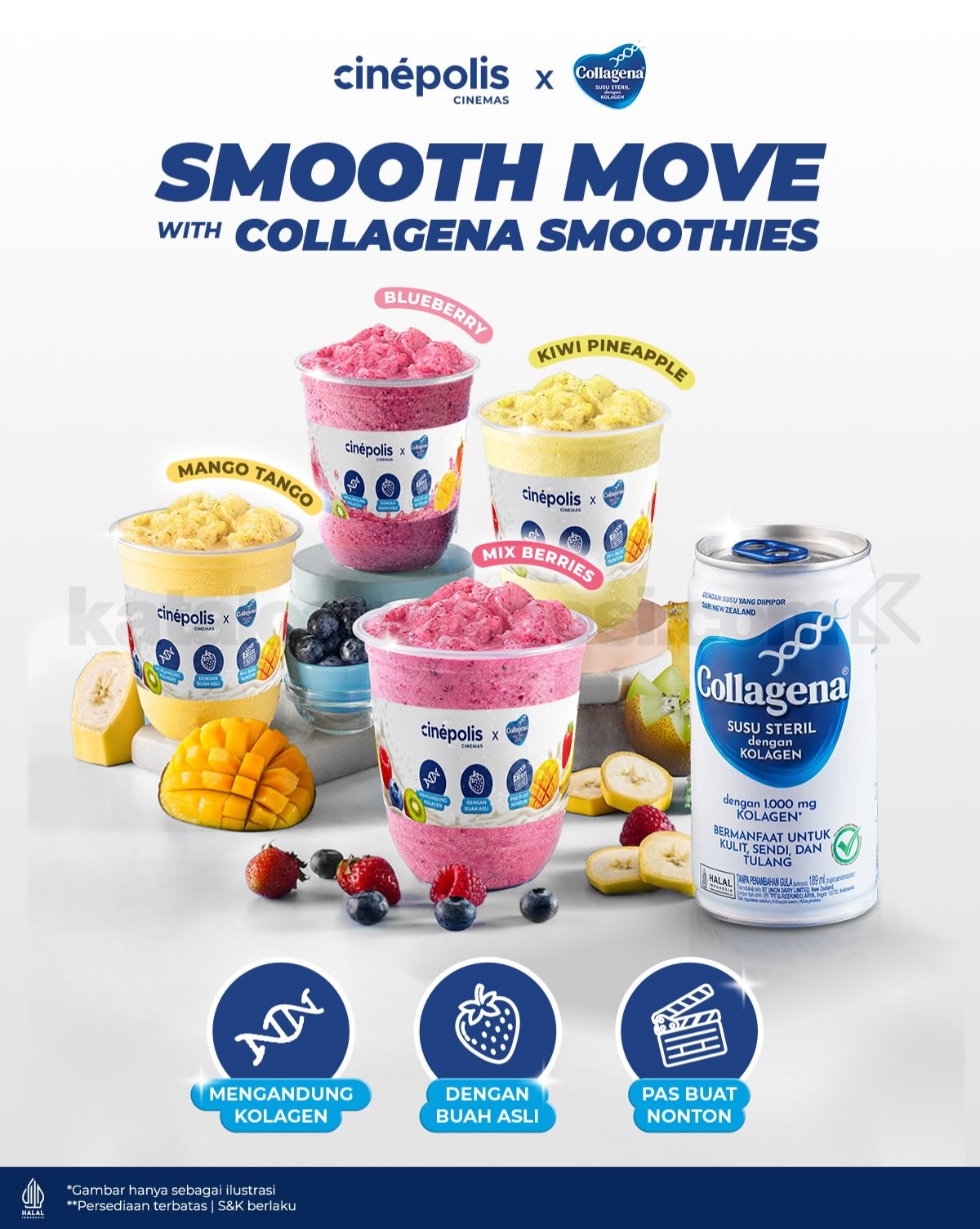 Promo Cinépolis x Collagena Smoothies Buah Asli