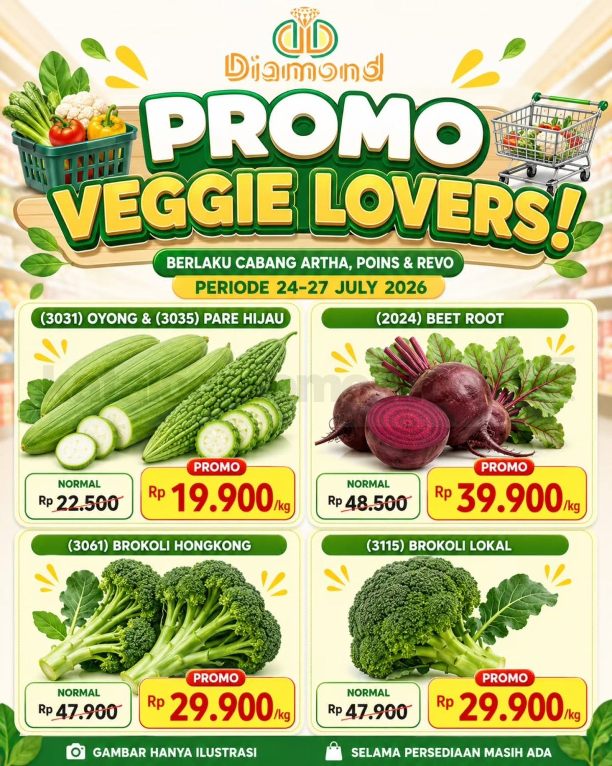 Promo DIAMOND SUPERMARKET JSMS 24-27 JULI 2026 Promo DIAMOND SUPERMARKET JSMS 24-27 JULI 2026