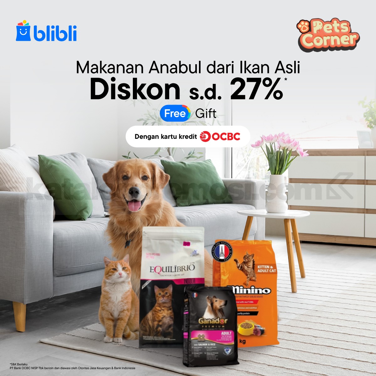Promo Equilibrio Blibli Pet Corner Diskon hingga 27% Promo Equilibrio Blibli Pet Corner diskon hingga 27% untuk kebutuhan nutrisi anabul