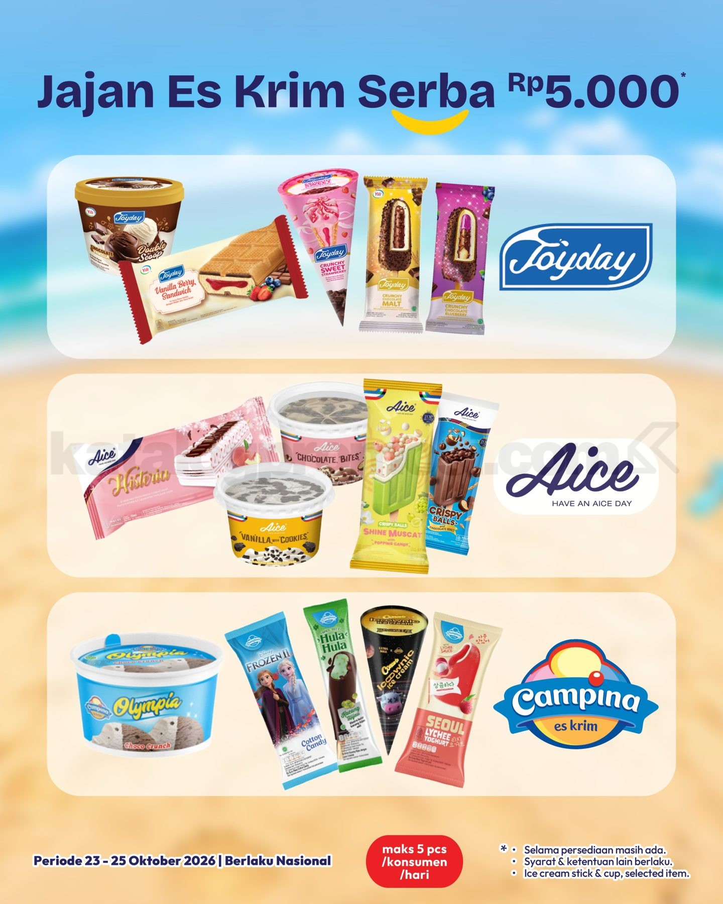 Promo Es Krim Hypermart Cuma 5 Ribuan, Hanya 3 Hari! Promo Es Krim Hypermart Cuma 5 Ribuan, Hanya 3 Hari! 1