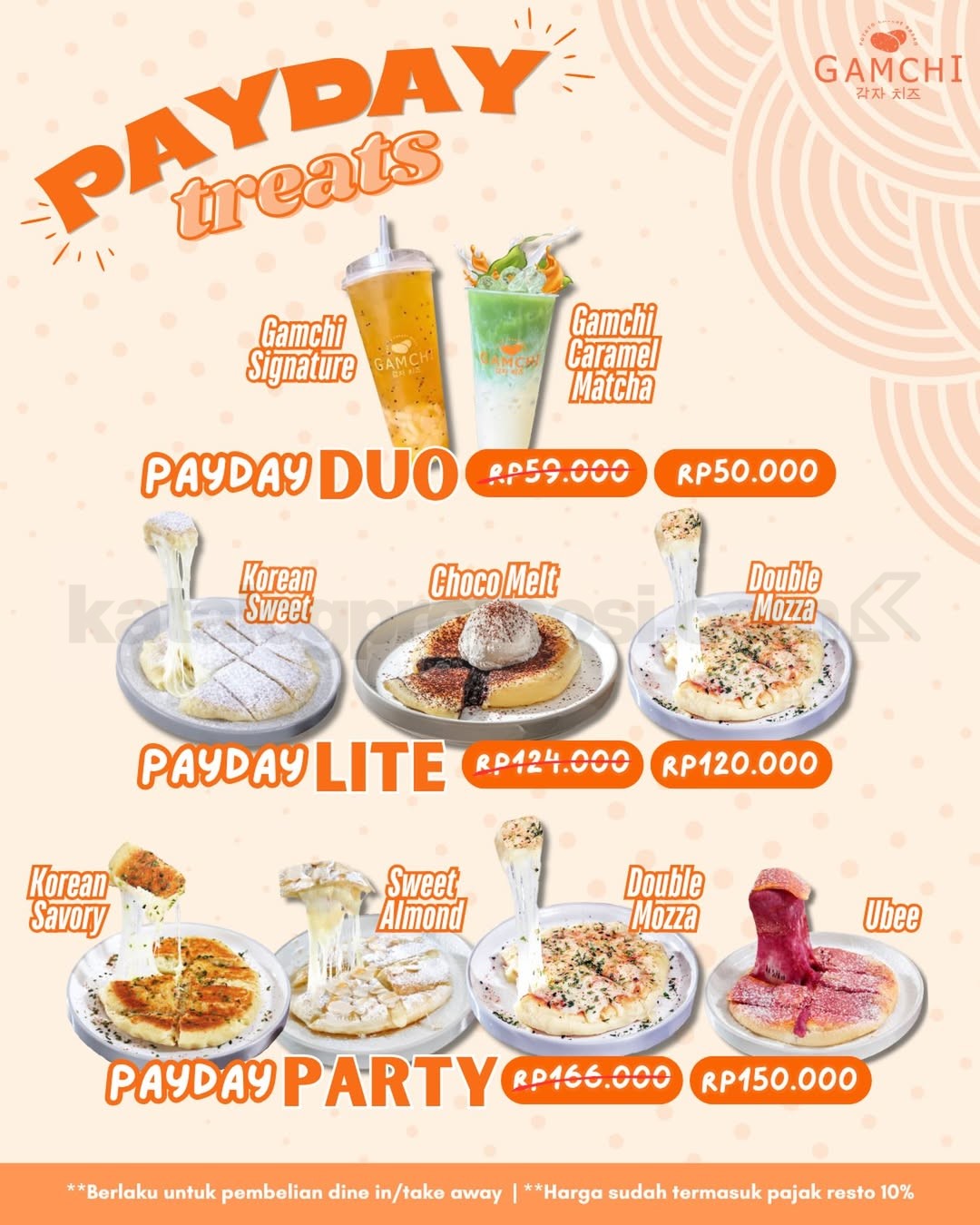 Promo Gamchi Payday Treats Mulai Rp50.000 Promo Gamchi Payday Treats mulai Rp50.000 dengan pilihan paket makanan dan minuman 25 – 30 September 2026