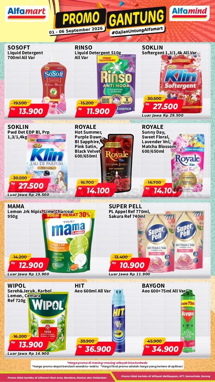 Promo GANTUNG ALFAMART / GAJIAN UNTUNG 01-06 September 2026