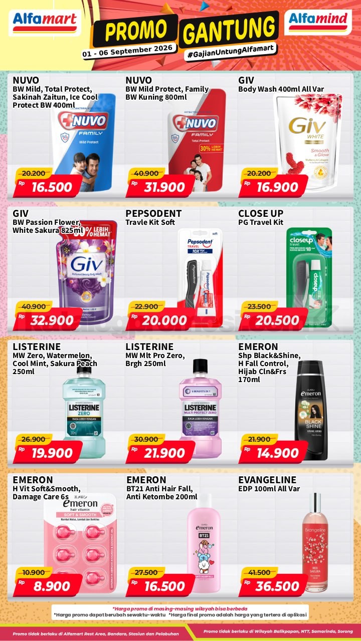 Promo GANTUNG ALFAMART / GAJIAN UNTUNG 01-06 September 2026