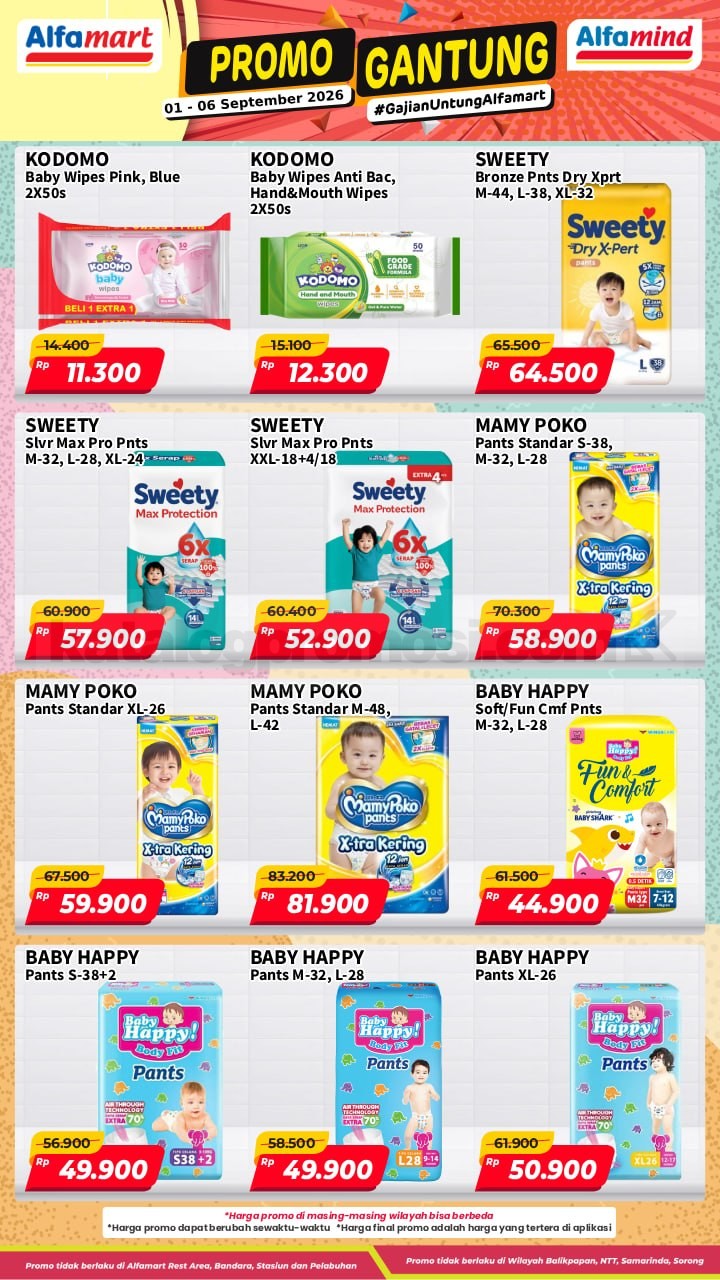 Promo GANTUNG ALFAMART / GAJIAN UNTUNG 01-06 September 2026