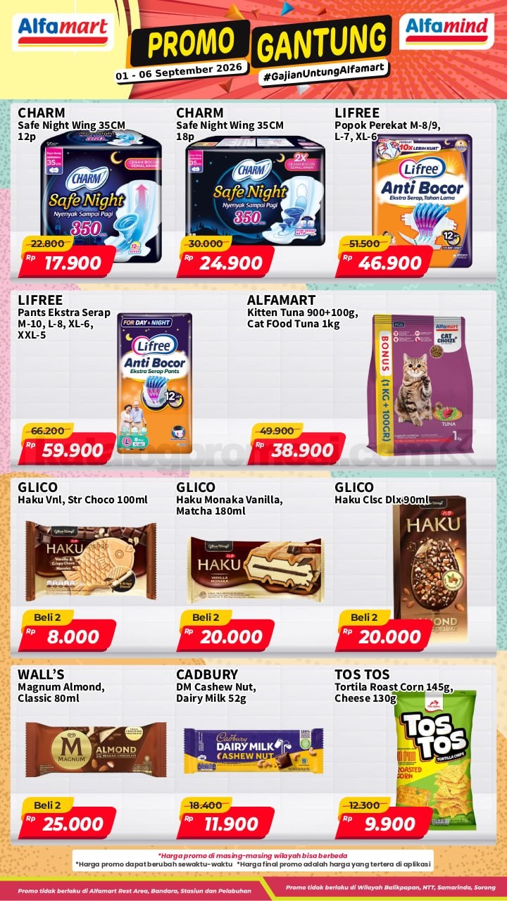 Promo GANTUNG ALFAMART / GAJIAN UNTUNG 01-06 September 2026