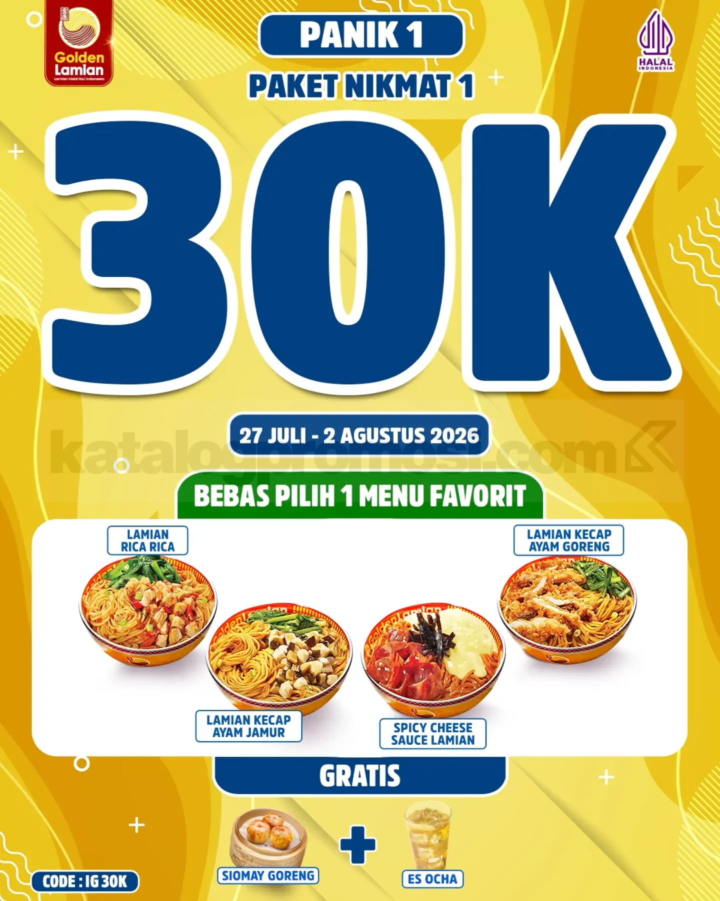 Promo Golden Lamian Paket Nikmat Mulai Rp. 30.000