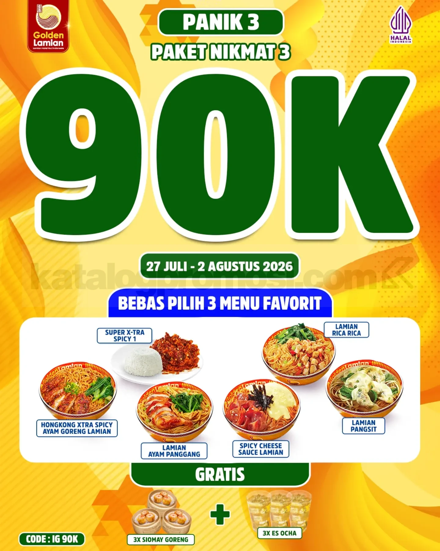 Promo Golden Lamian Paket Nikmat Mulai Rp. 30.000