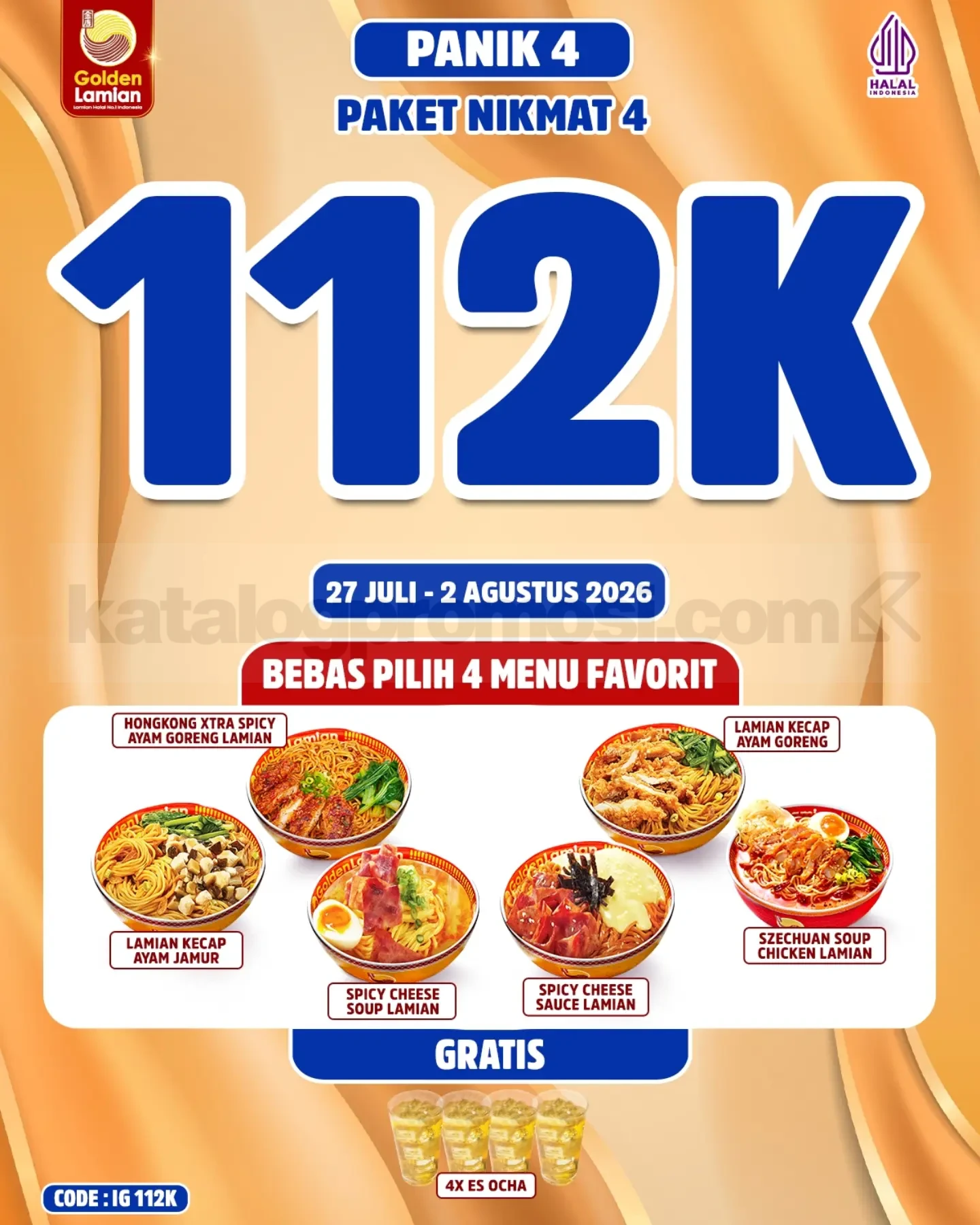 Promo Golden Lamian Paket Nikmat Mulai Rp. 30.000