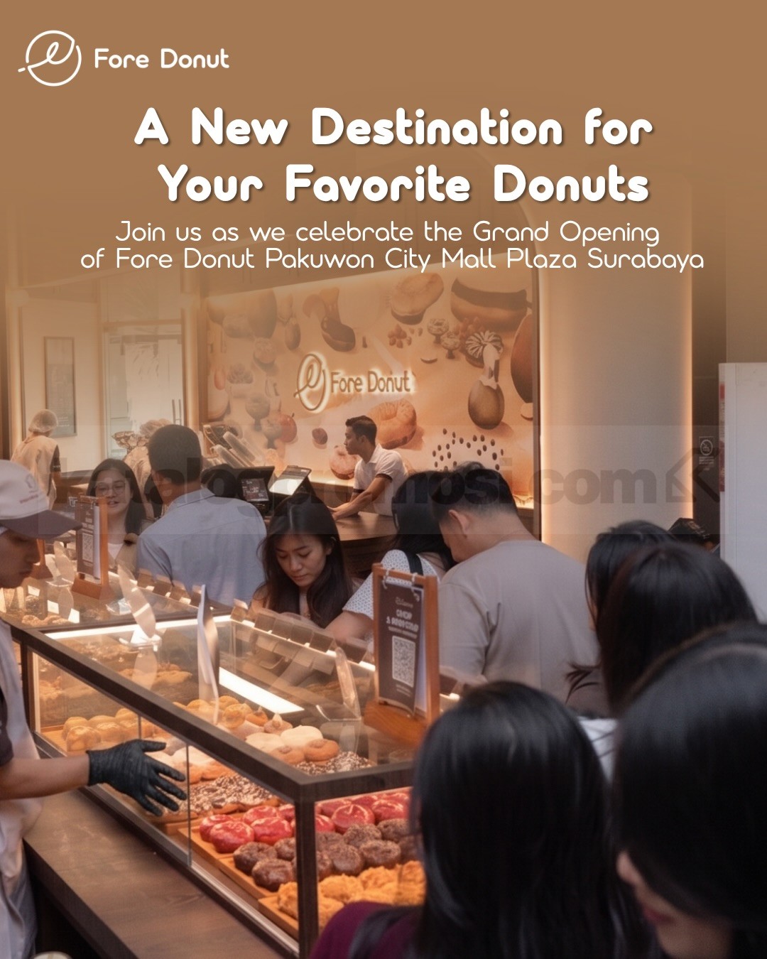 Promo Grand Opening Fore Donut Pakuwon City Mall Plaza Surabaya Promo Grand Opening Fore Donut Pakuwon City Mall Plaza Surabaya dengan promo beli 5 gratis 1 atau beli 10 gratis 2.